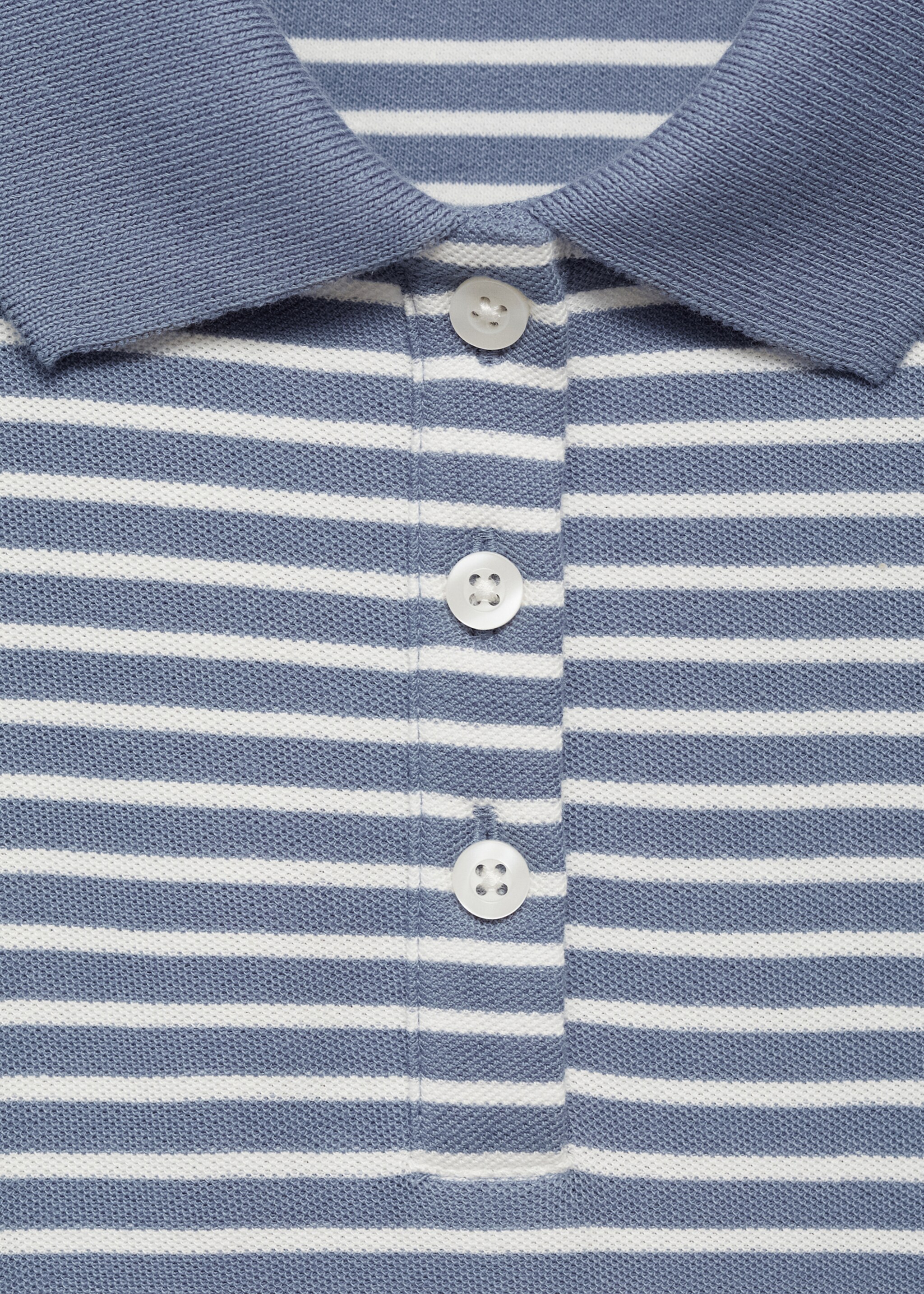 Striped cotton polo shirt - Details of the article 8