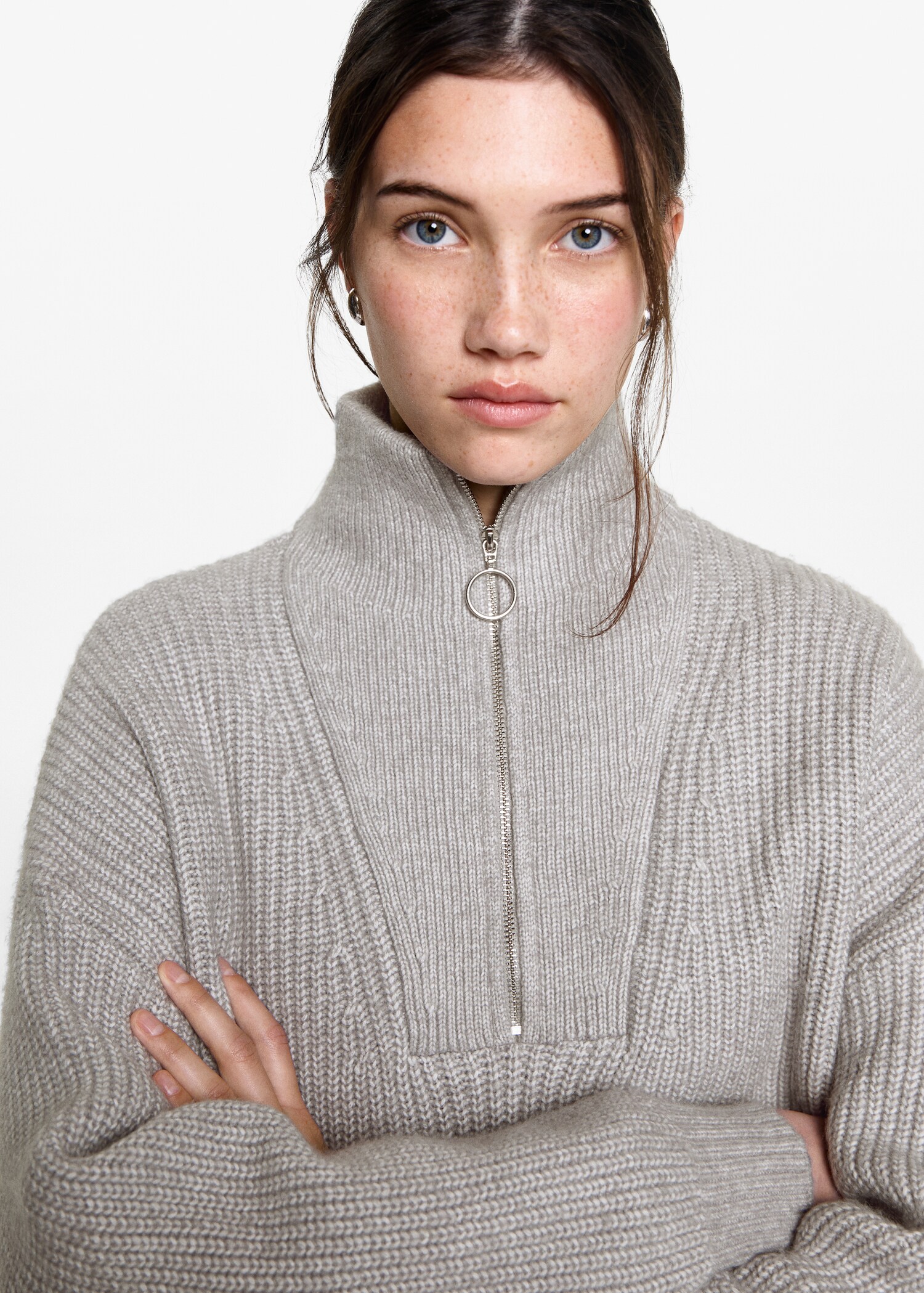Pullover maglia cerniera collo - Dettaglio dell'articolo 1