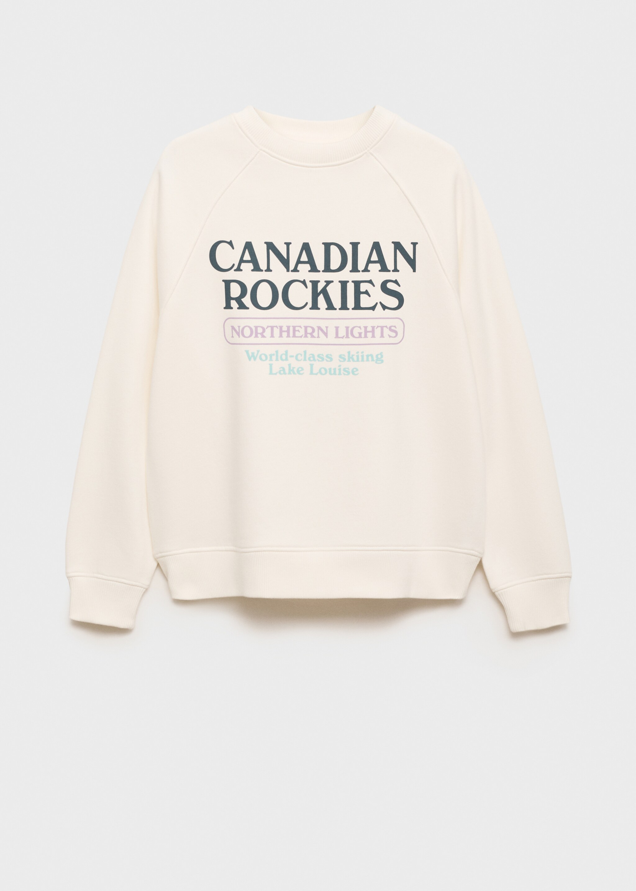 Printed message sweatshirt - Article without model