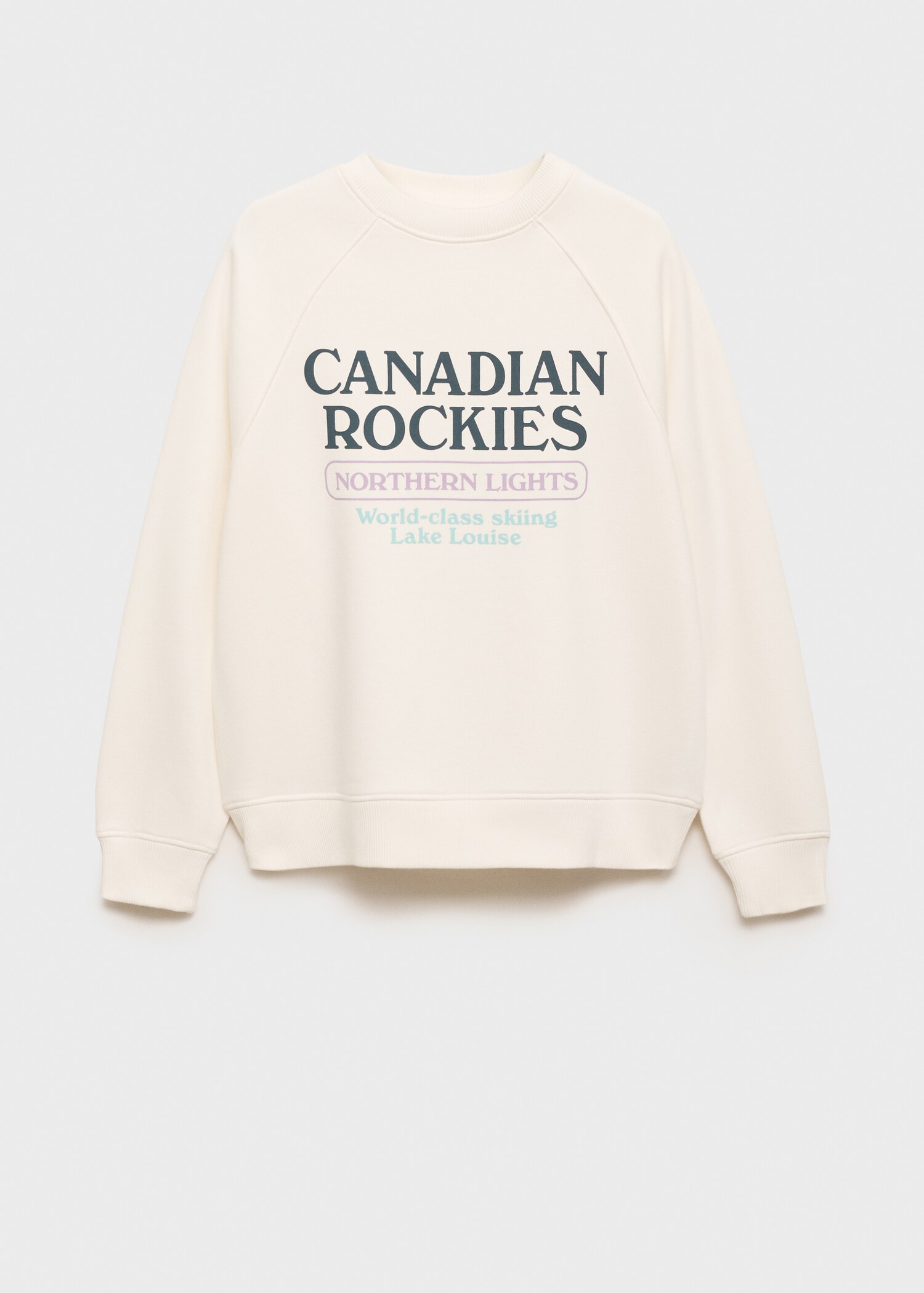 Printed message sweatshirt - Article without model