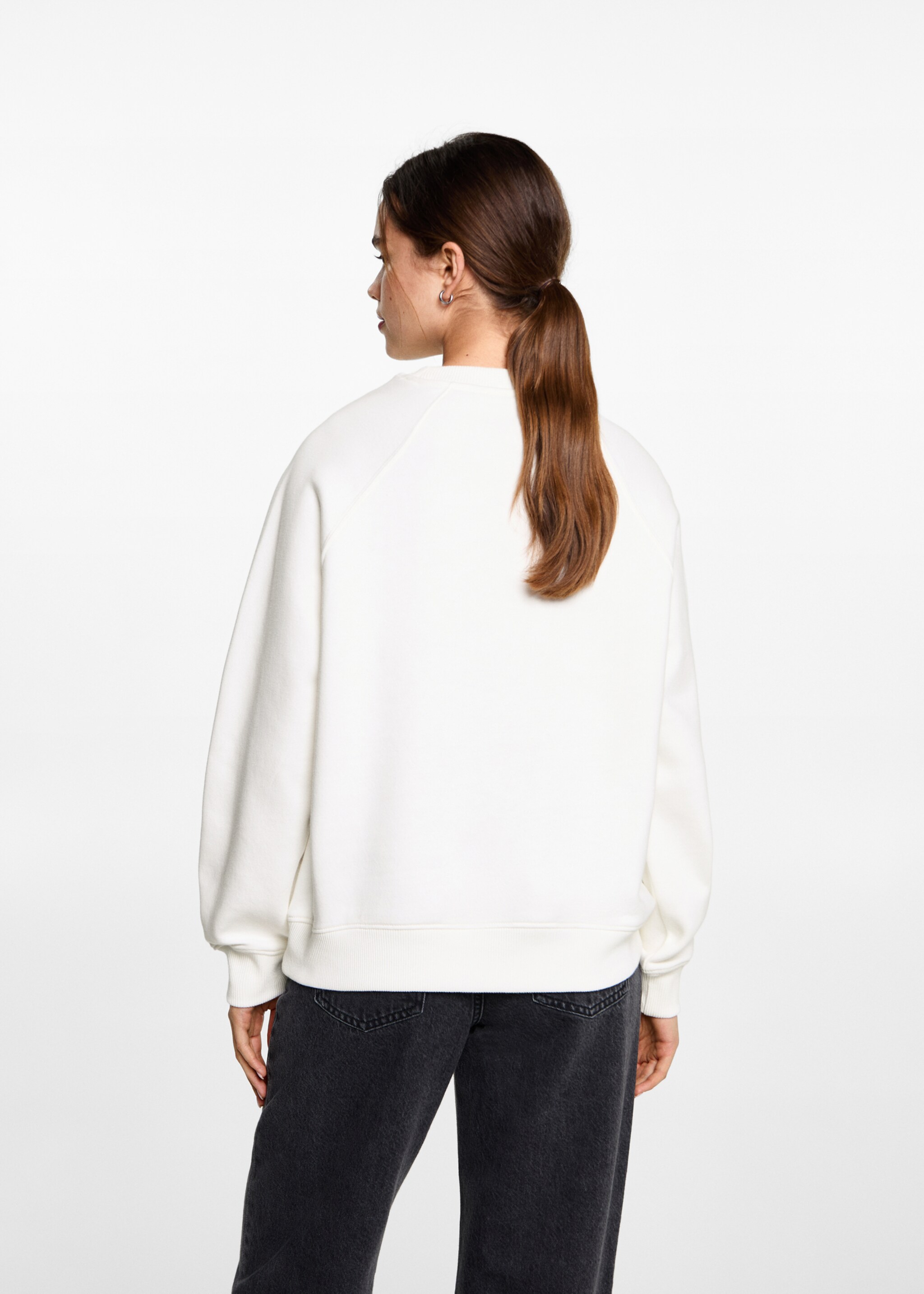 Printed message sweatshirt - Reverse of the article