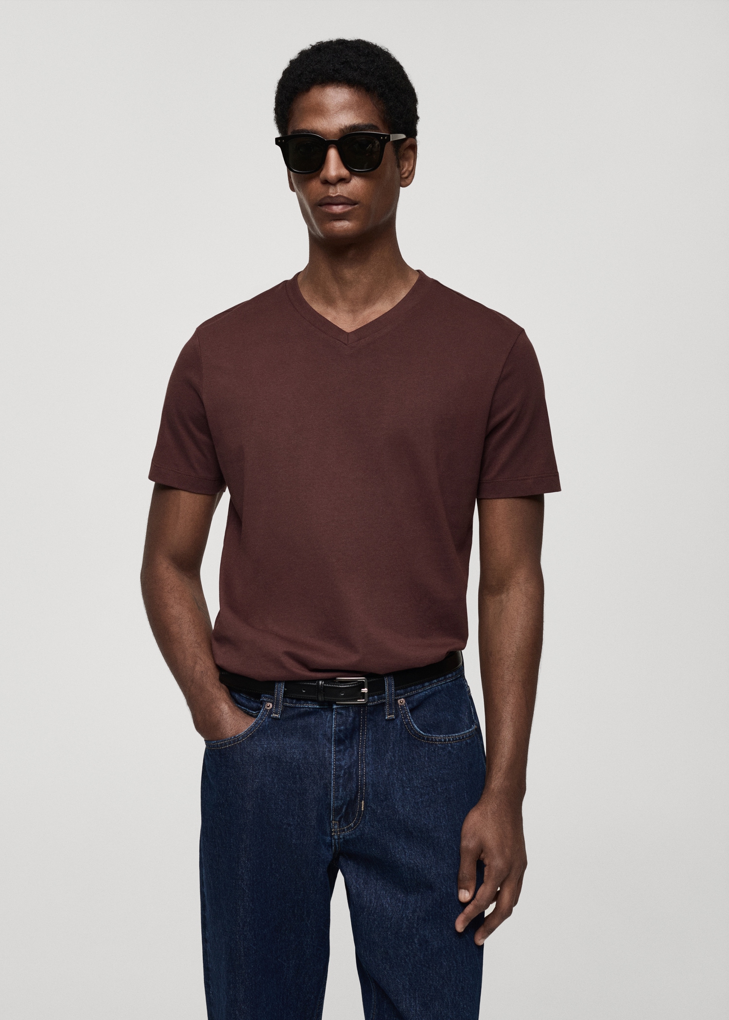 Stylish V Neck Tops Mens Tshirts Shirts For Men,Mens Deep V Neck