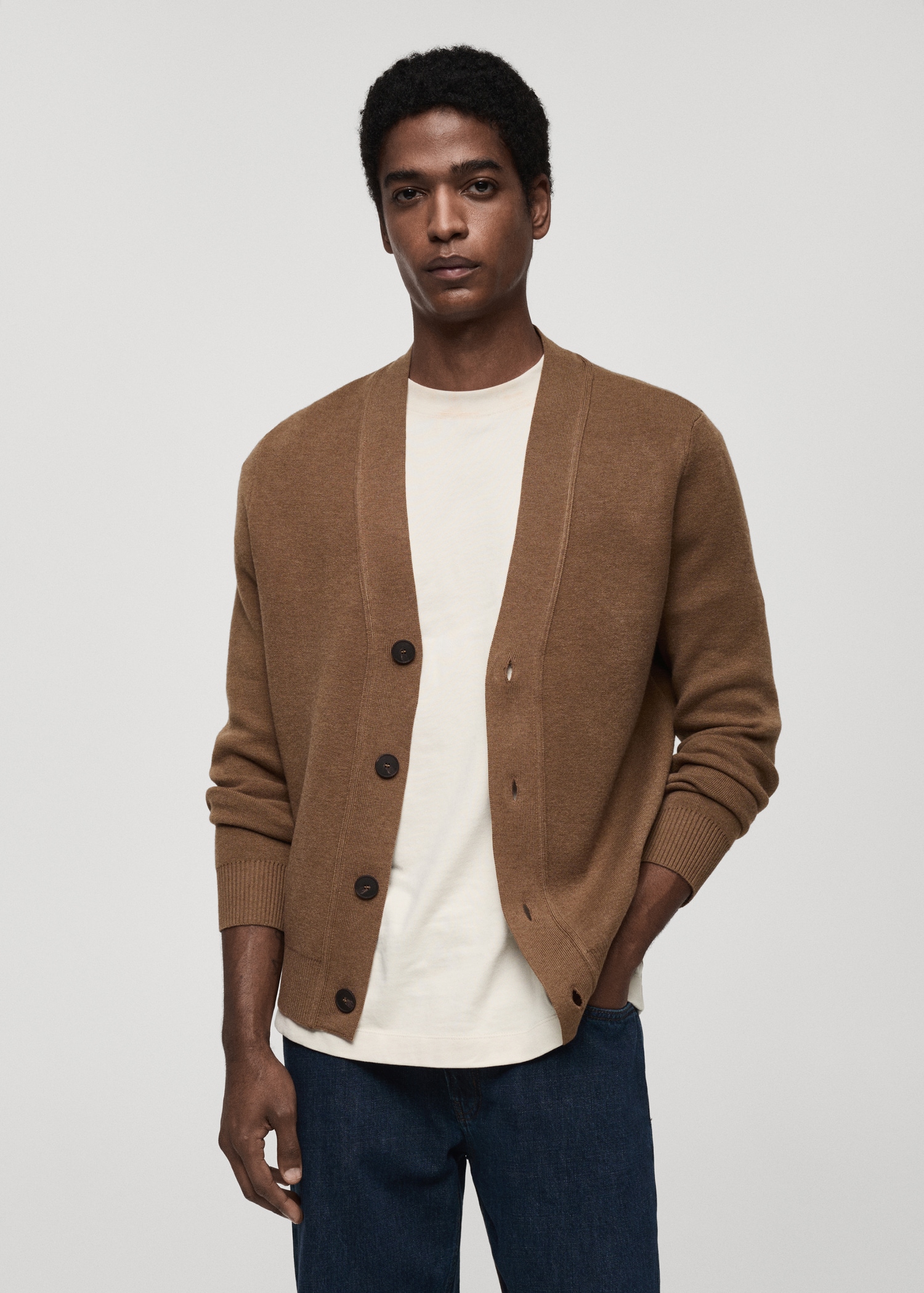 Cardigan maille boutons Homme MANGO Maroc