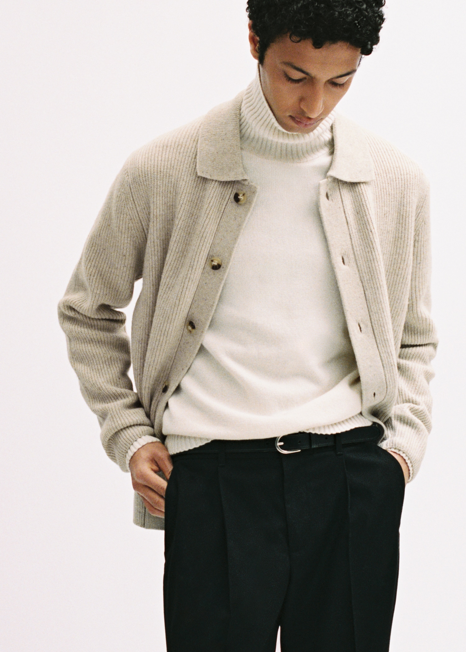 Wool Maglioni Mango Uomo Mango Cardigan Uomo Giacca In Lino BLU