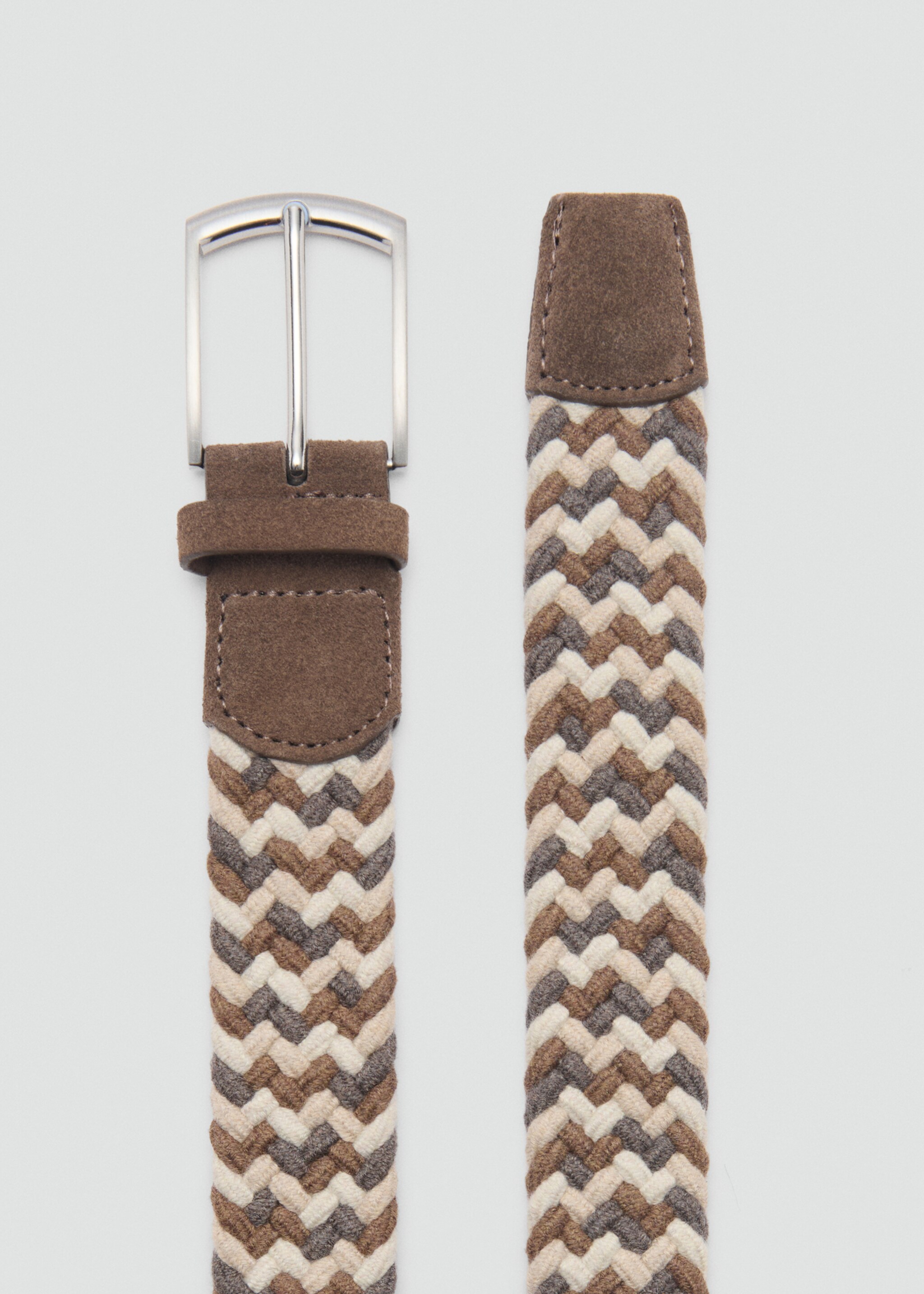 Braided elastic coloured belt - Medium plane