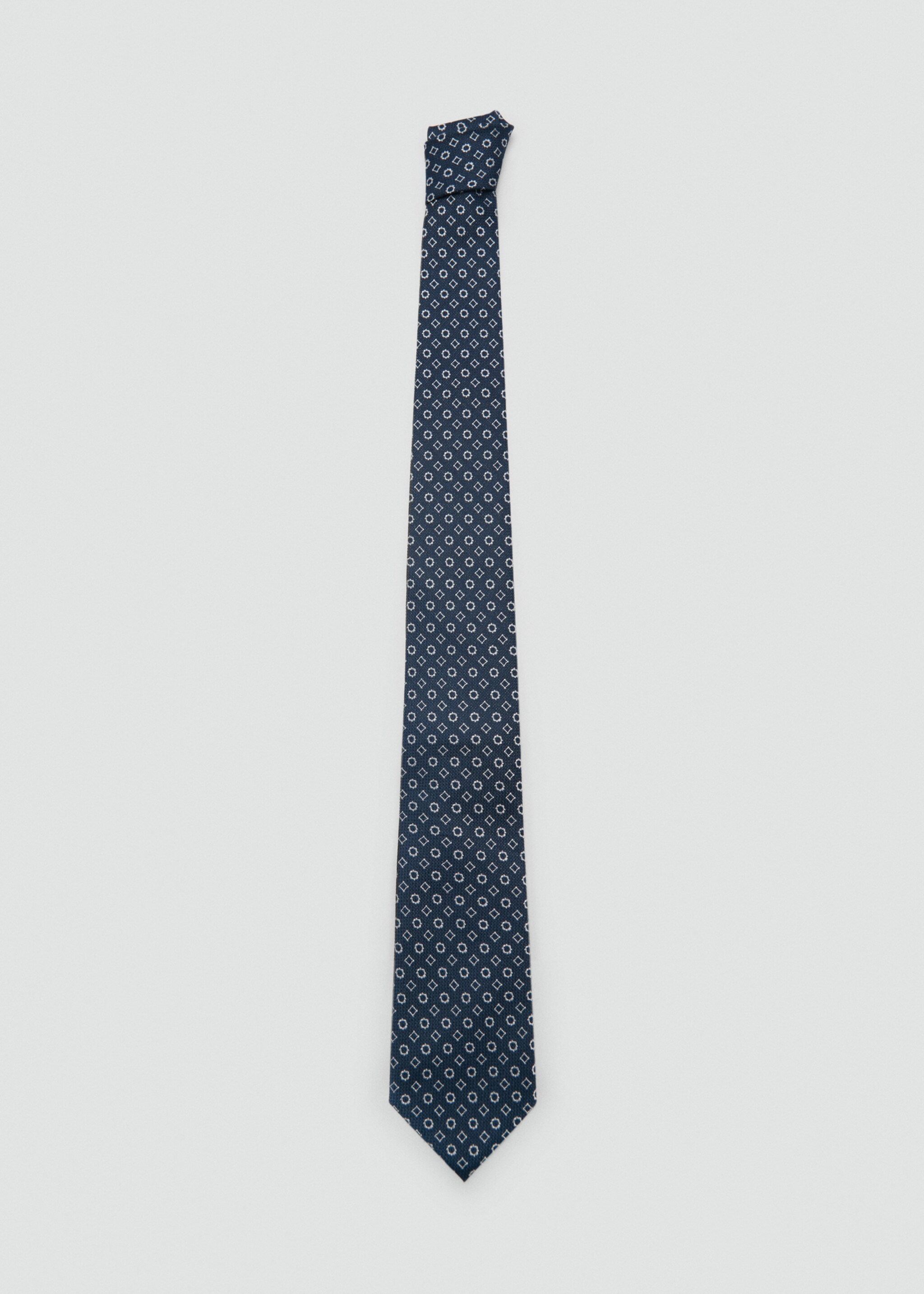 Corbata seda diseño geométrico - Artículo sin modelo