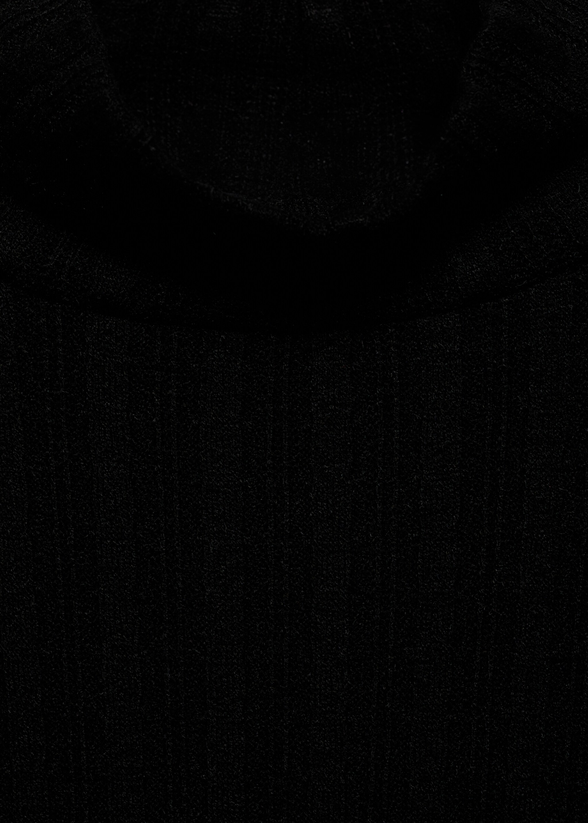 Ribbed high neck t-shirt - Details of the article 8, Black. Ref: 87030614-00.