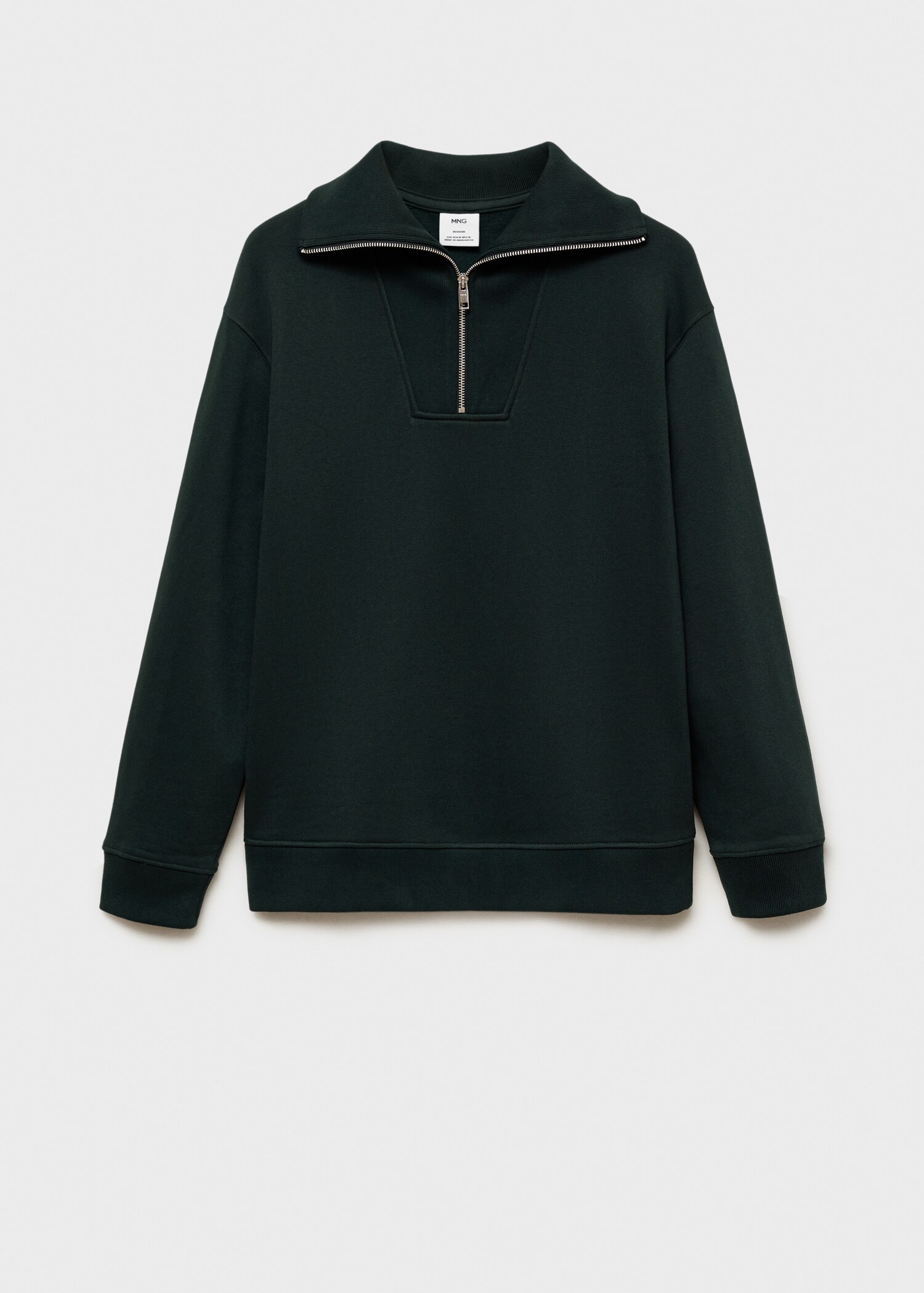 Regular-Fit-Sweatshirt mit Zip-Kragen - Artikel ohne Model