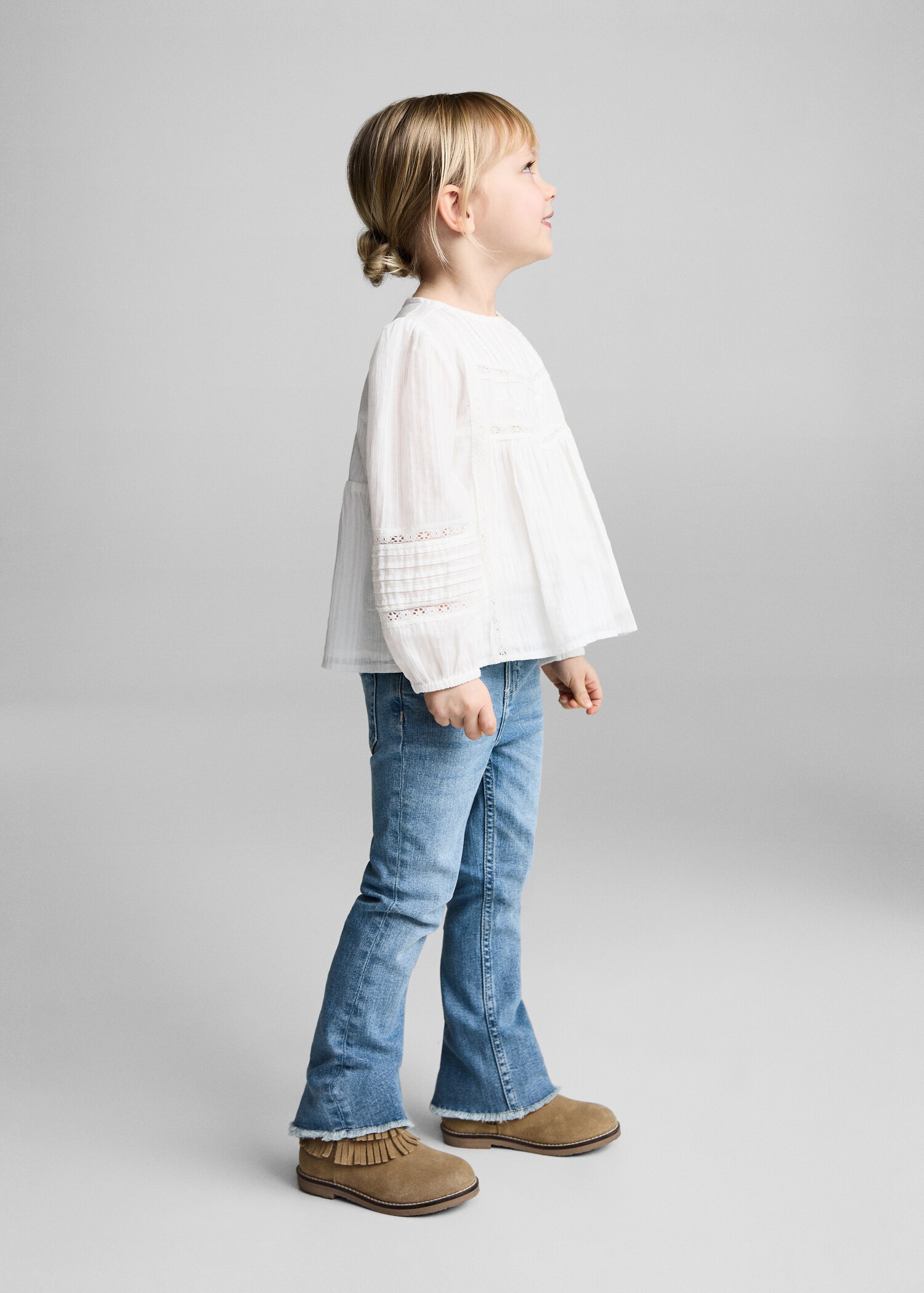 Jean flare ourlet effiloché - Détail de l'article 2