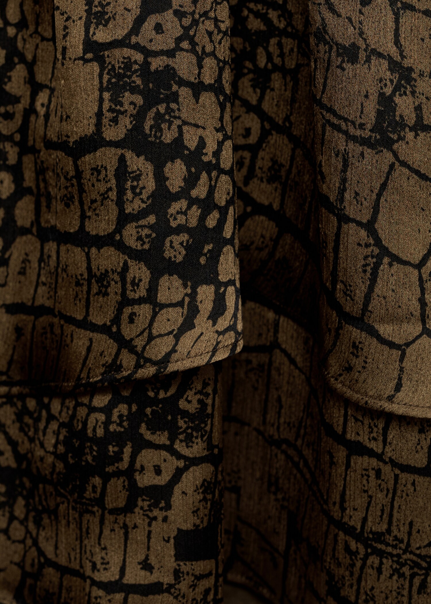 Animal print ruffle dress - Details of the article 0