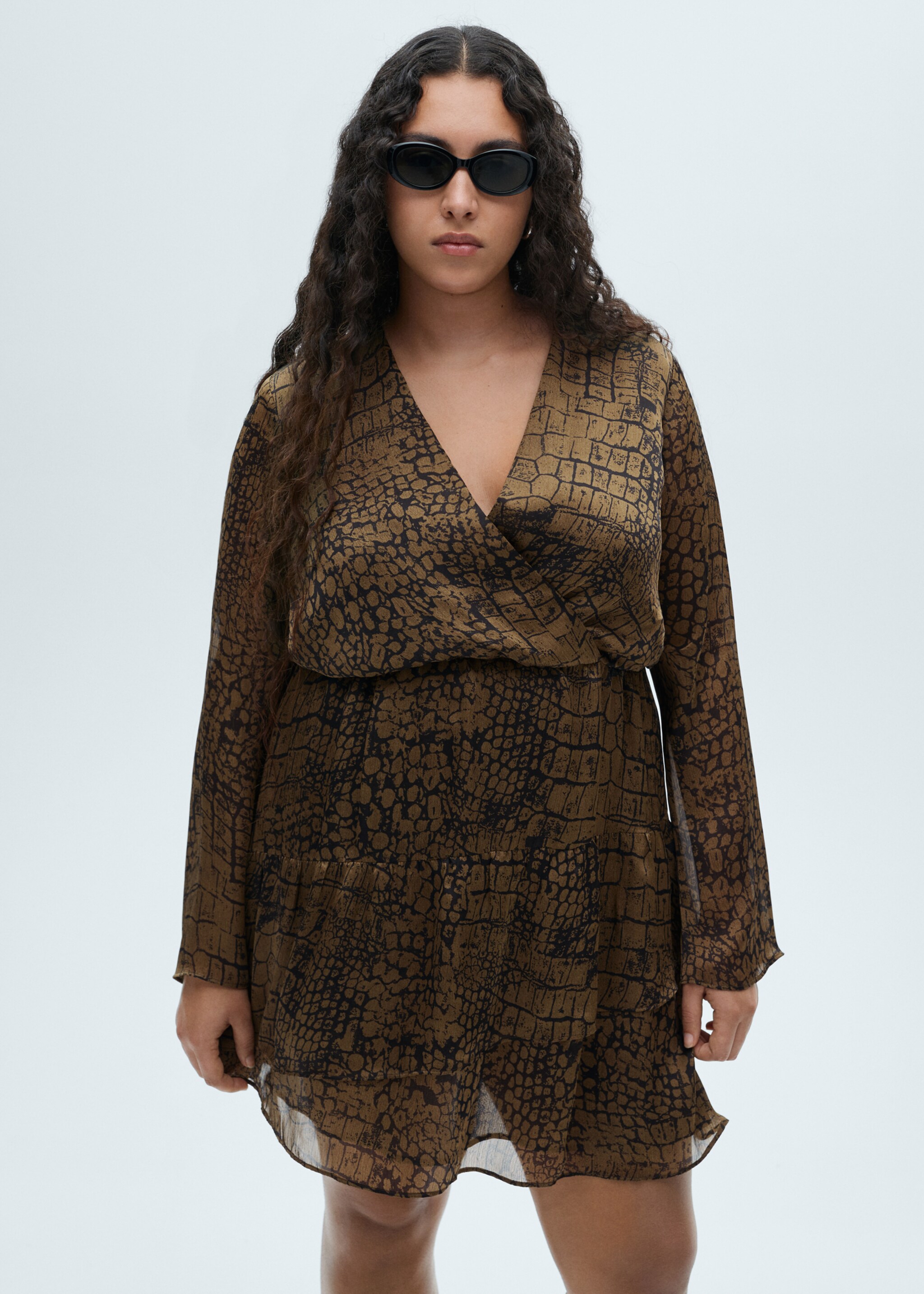 Animal print ruffle dress - Details of the article 5