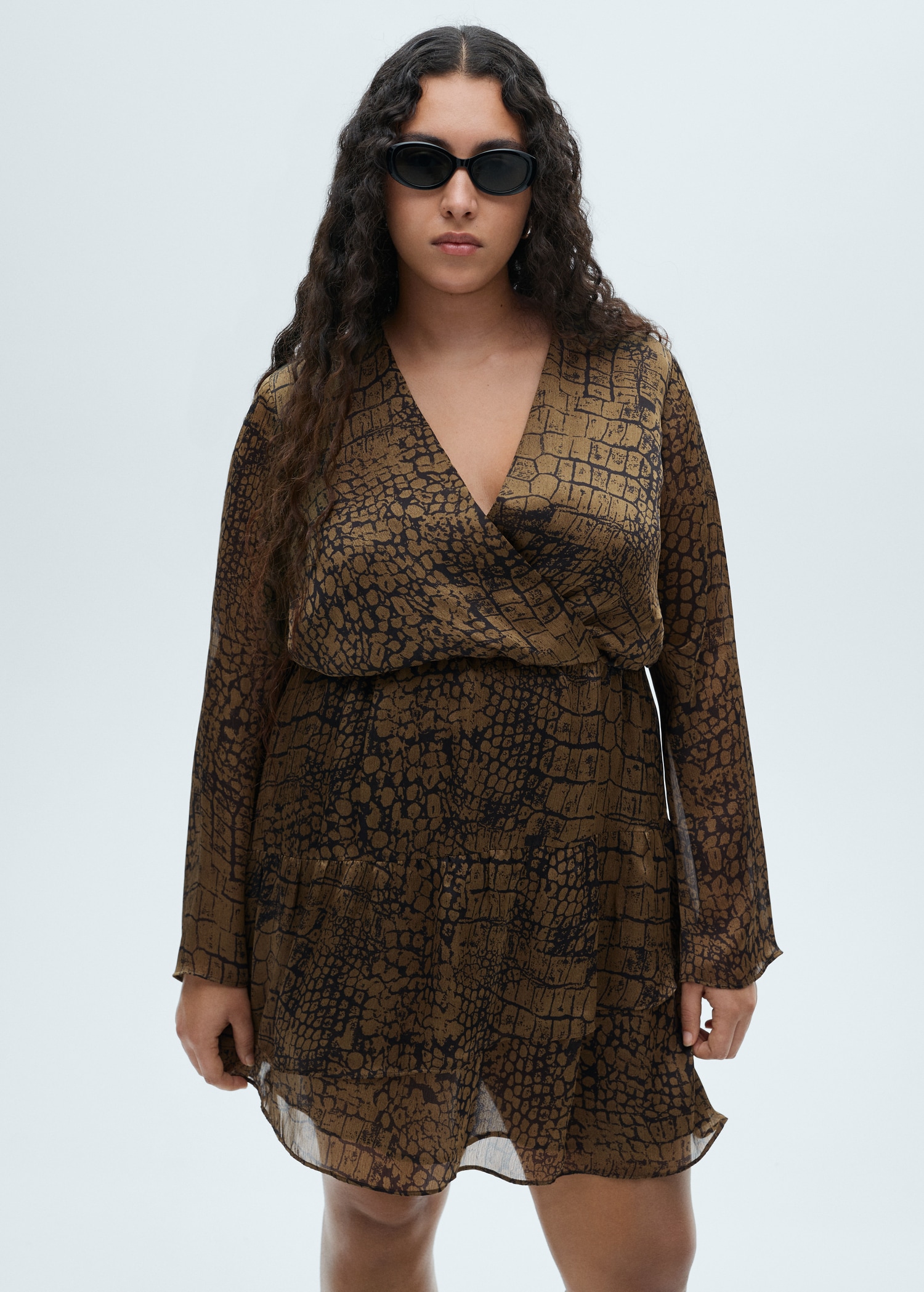Animal print ruffle dress - Details of the article 5