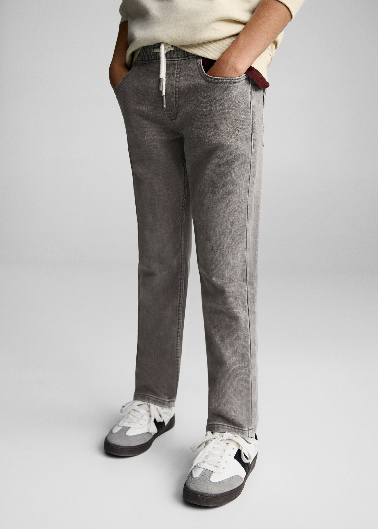 Drawstring waist jeans - Details of the article 6