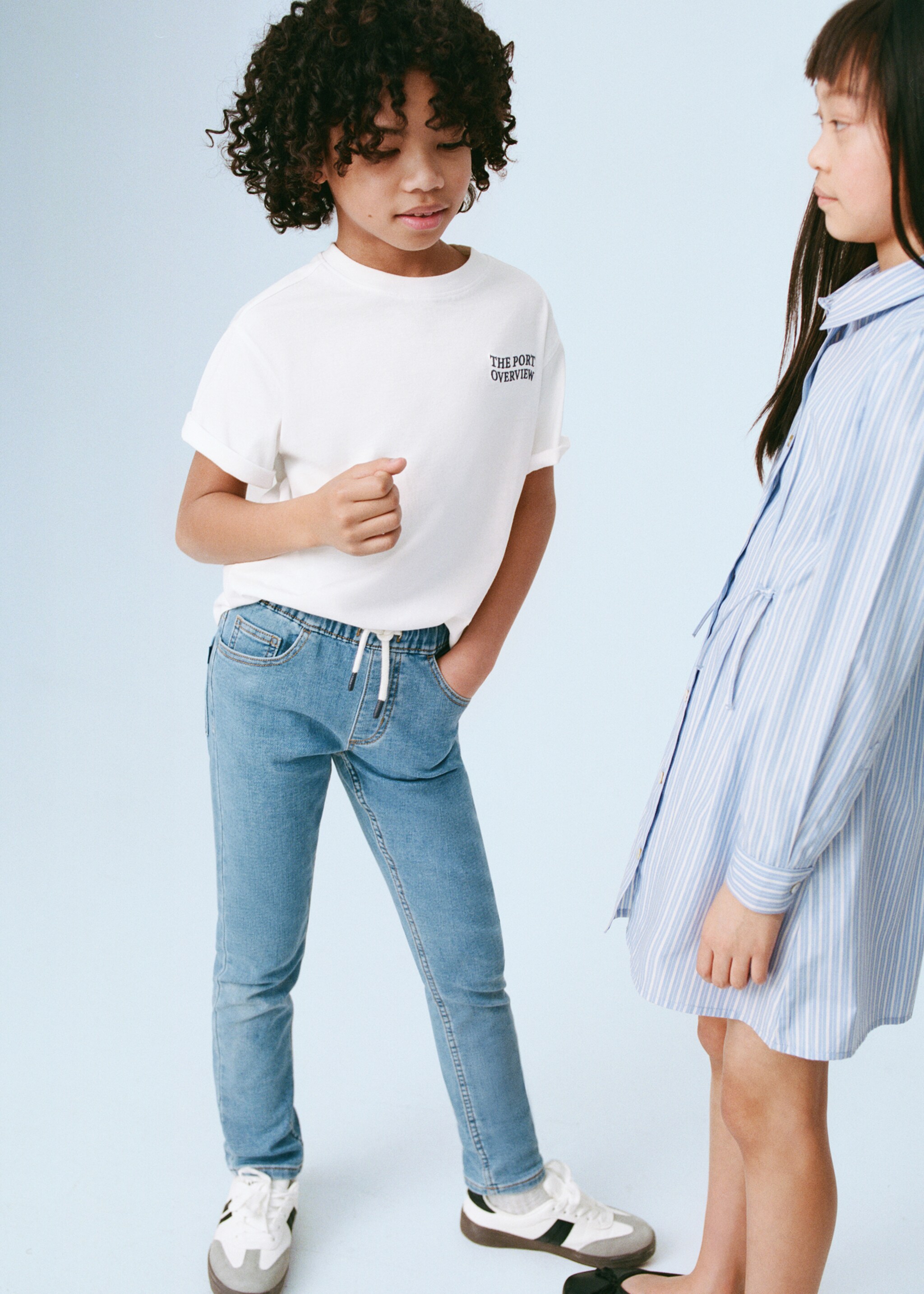 Drawstring waist jeans - Details of the article 5