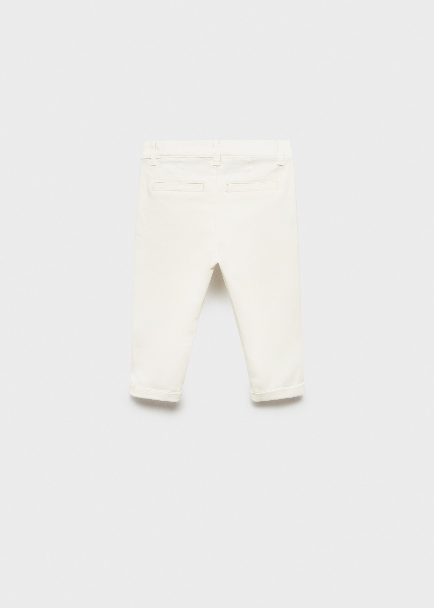 Cotton chinos - Reverse of the article