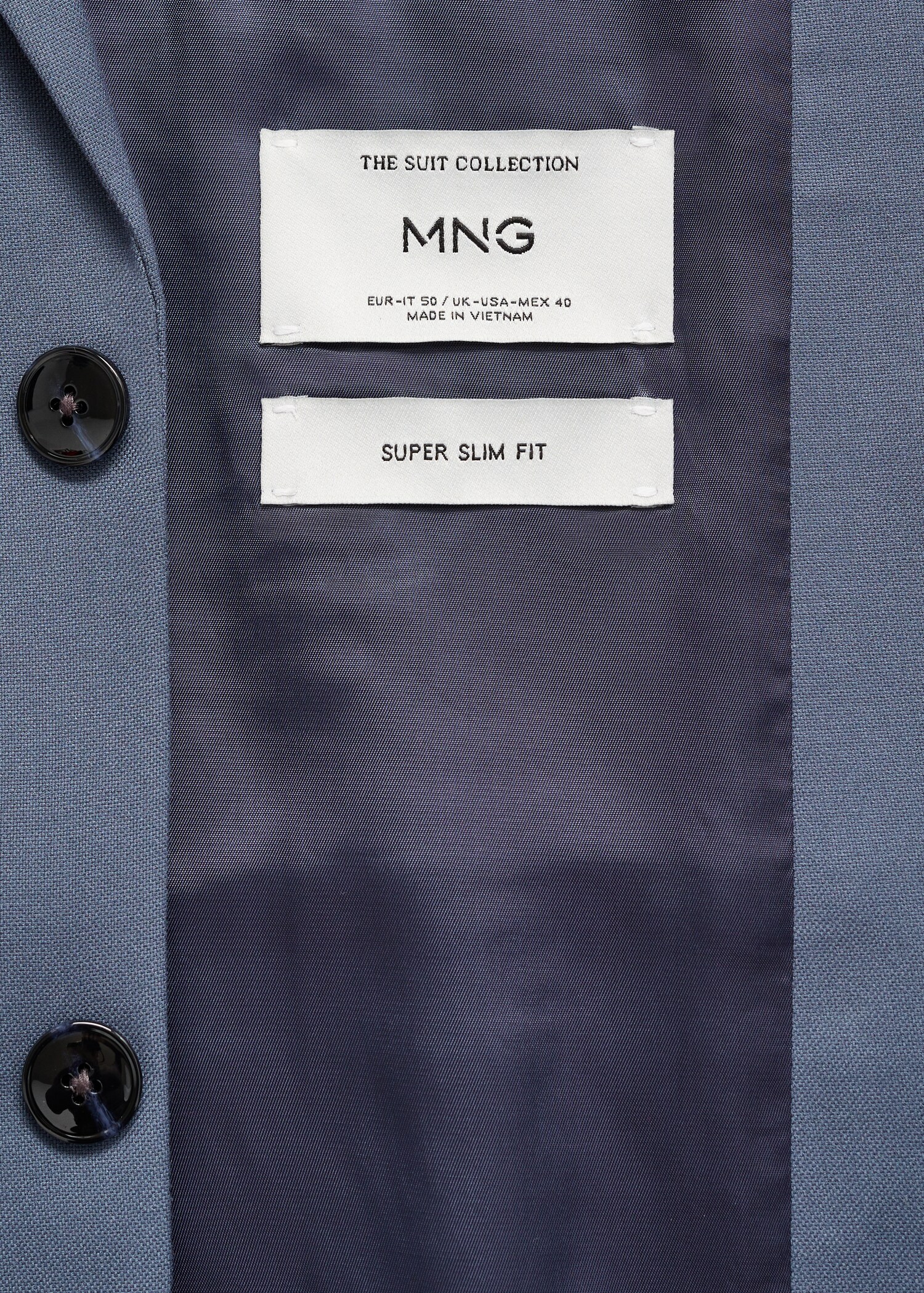 Super slim-fit suit jacket in stretch fabric - Details of the article 0