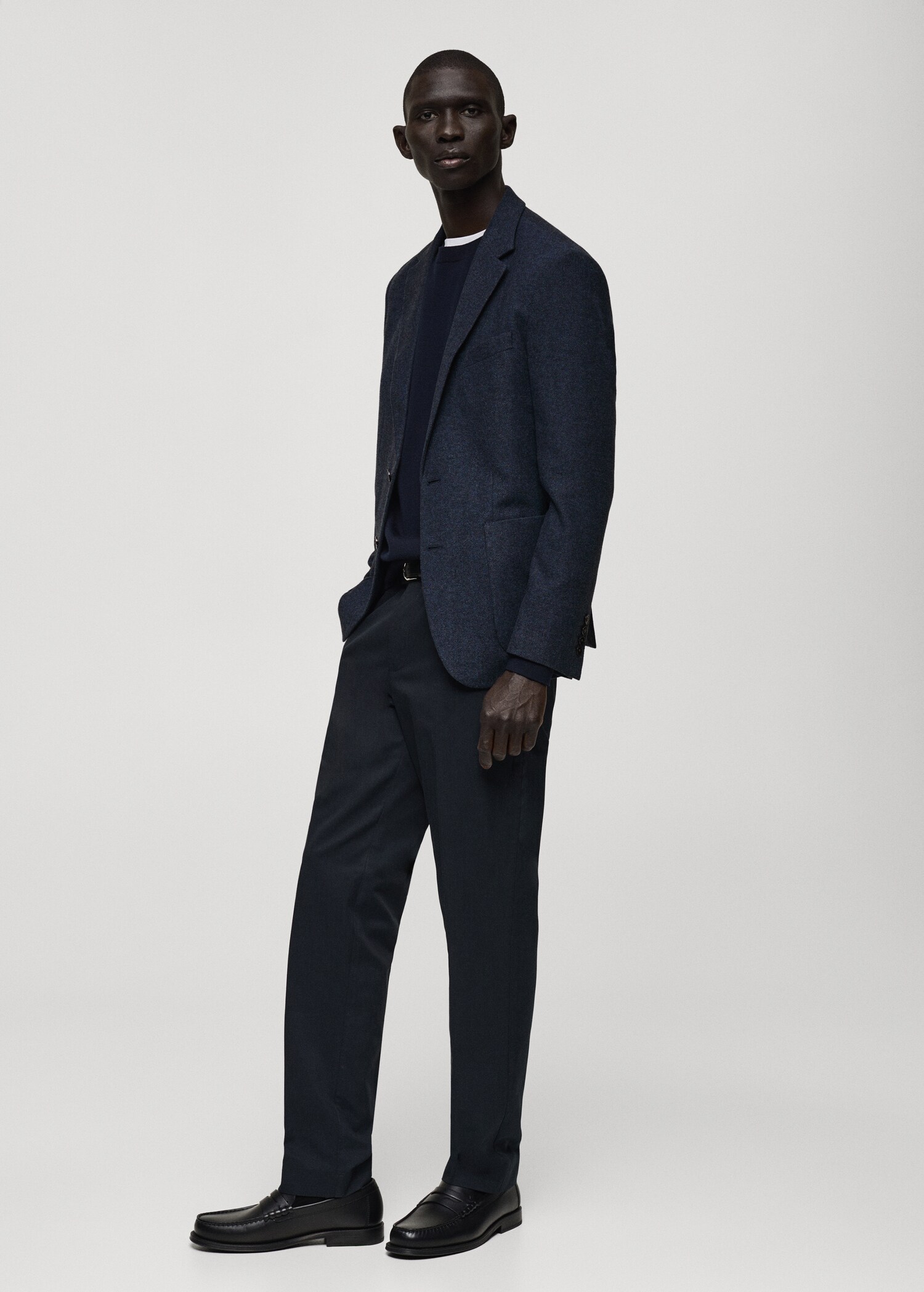 Veste laine mélangée slim-fit - Détail de l'article 2