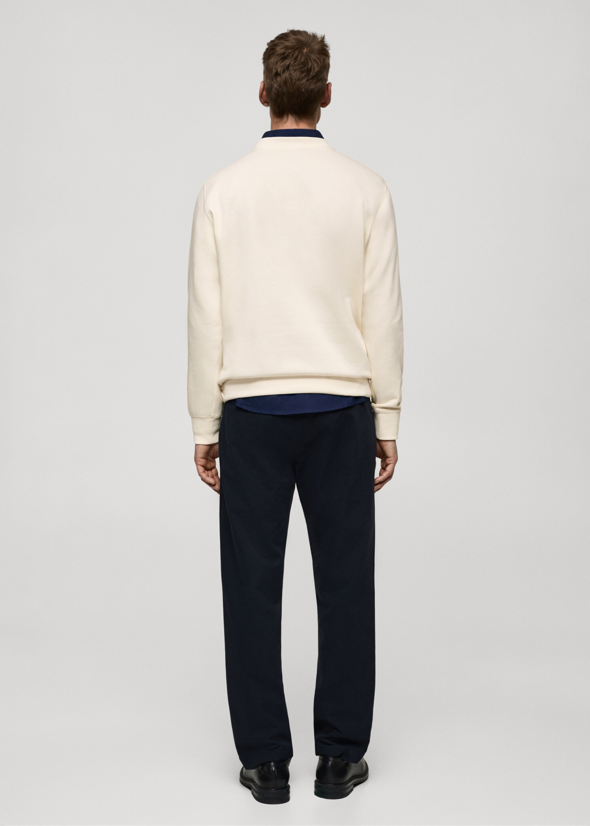 Grafik desenli pamuklu sweatshirt - Ürünün arkası