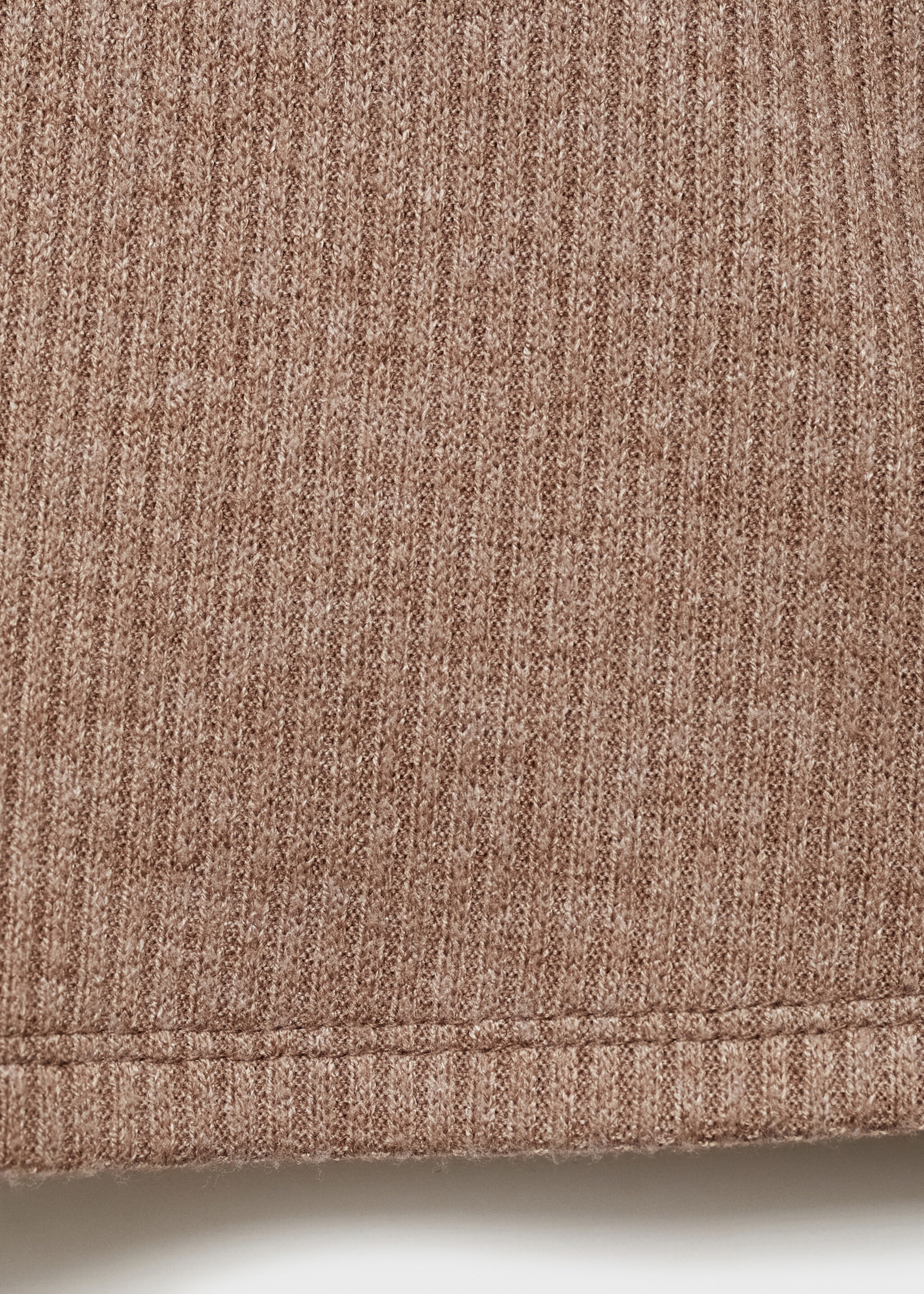 Turtle neck ribbed t-shirt - Детальніше про товар 0