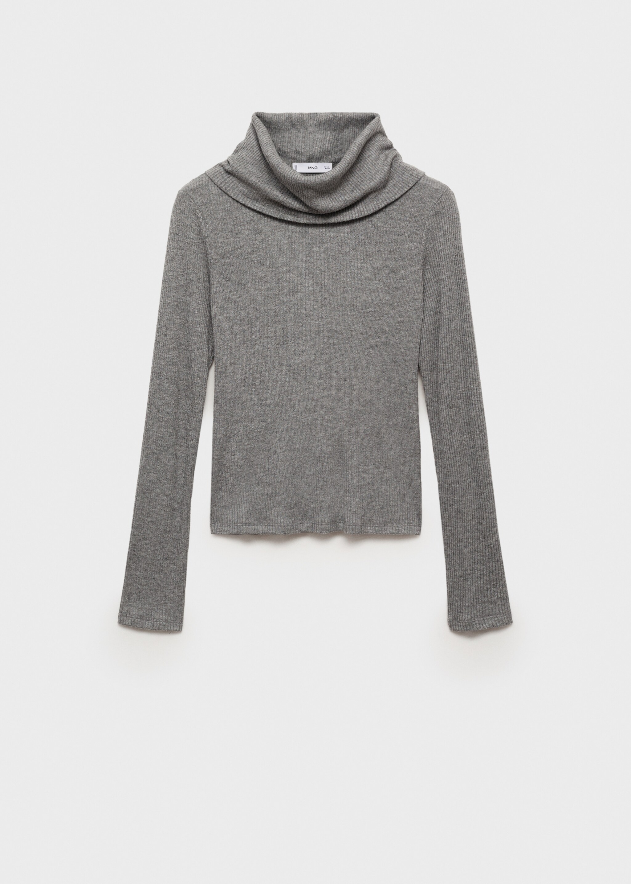 Turtle neck ribbed t-shirt - Article without model
