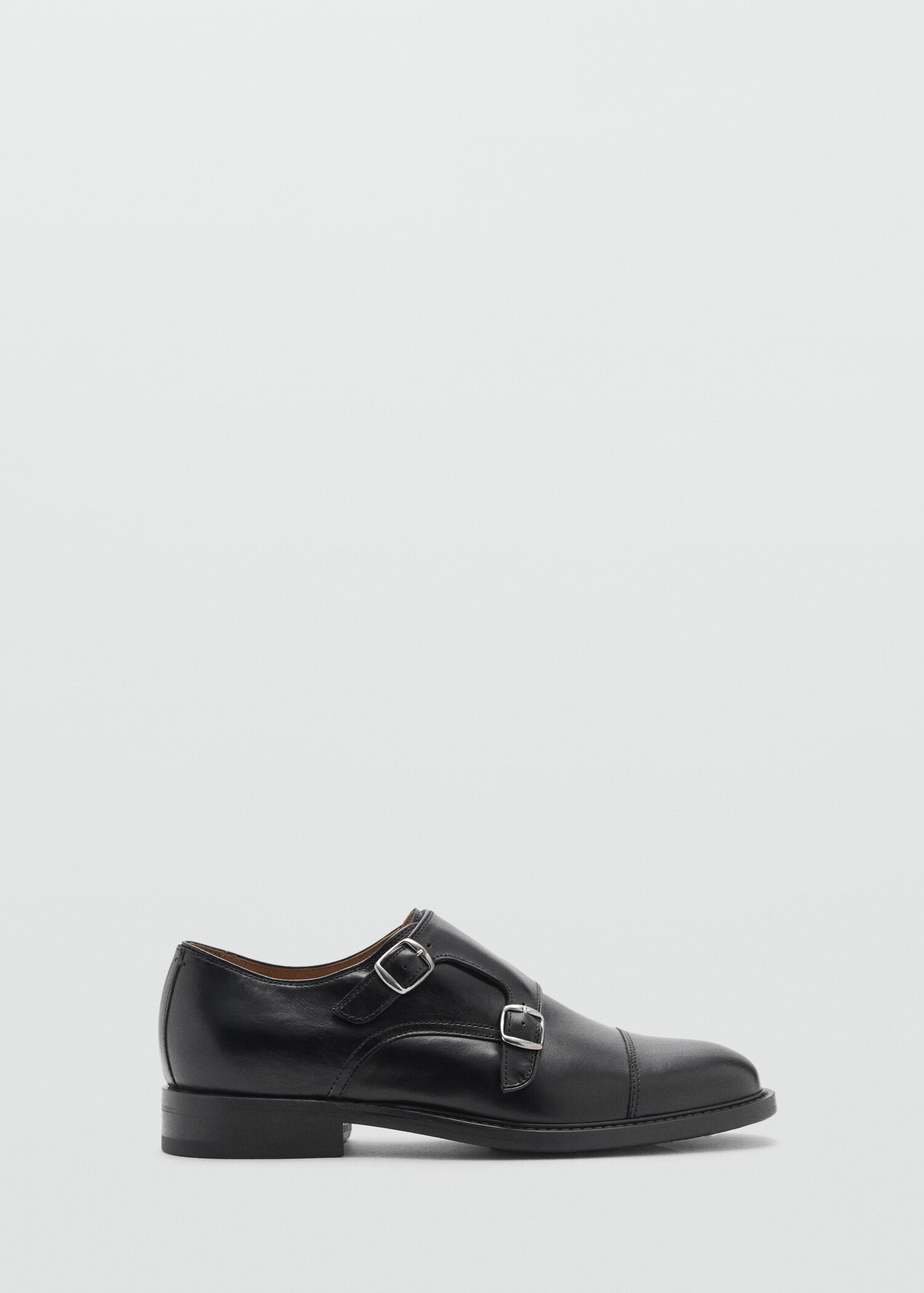 Pantofi de piele cu două catarame - Articol fără model