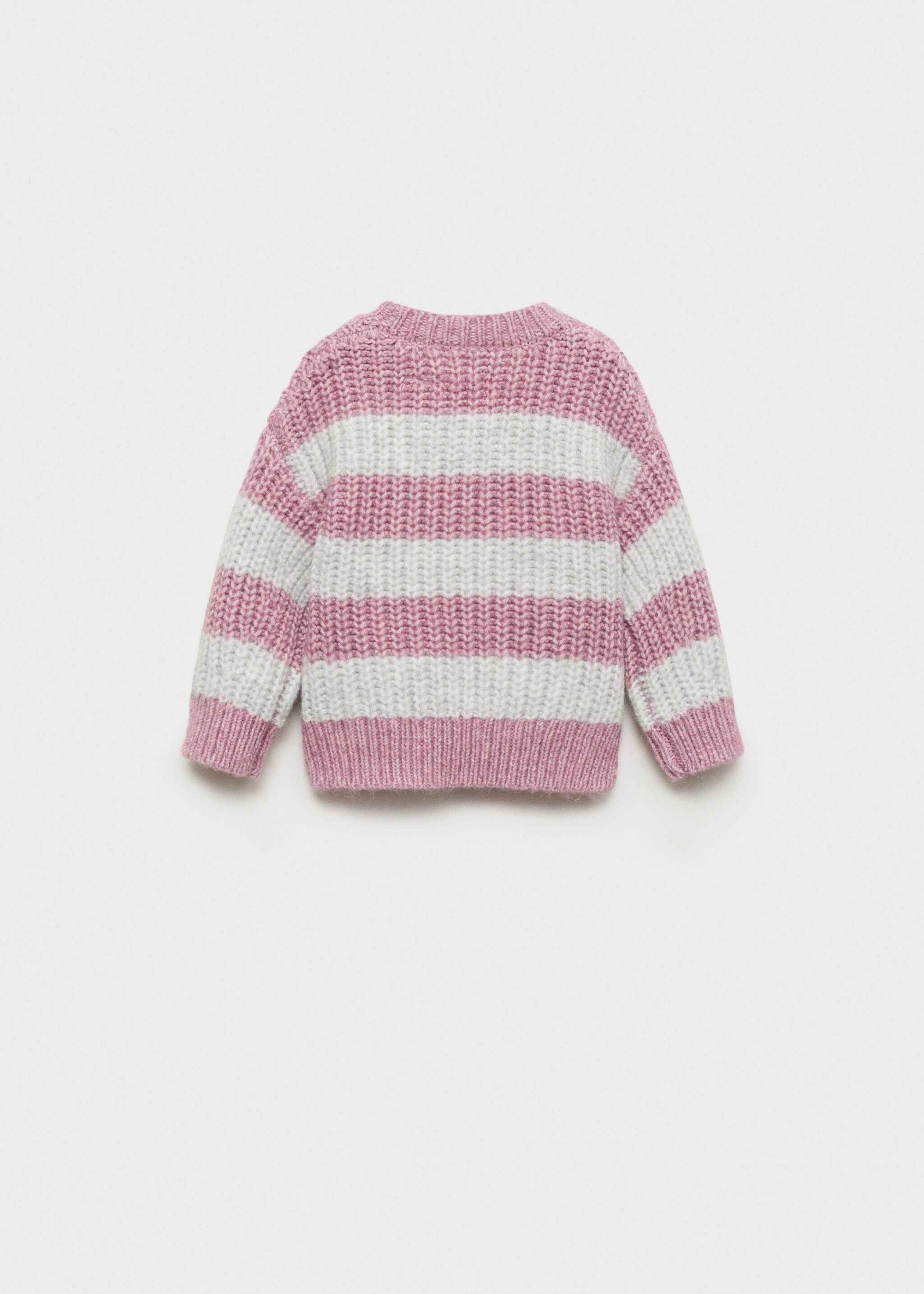 Striped rib sweater - Reverse of the article