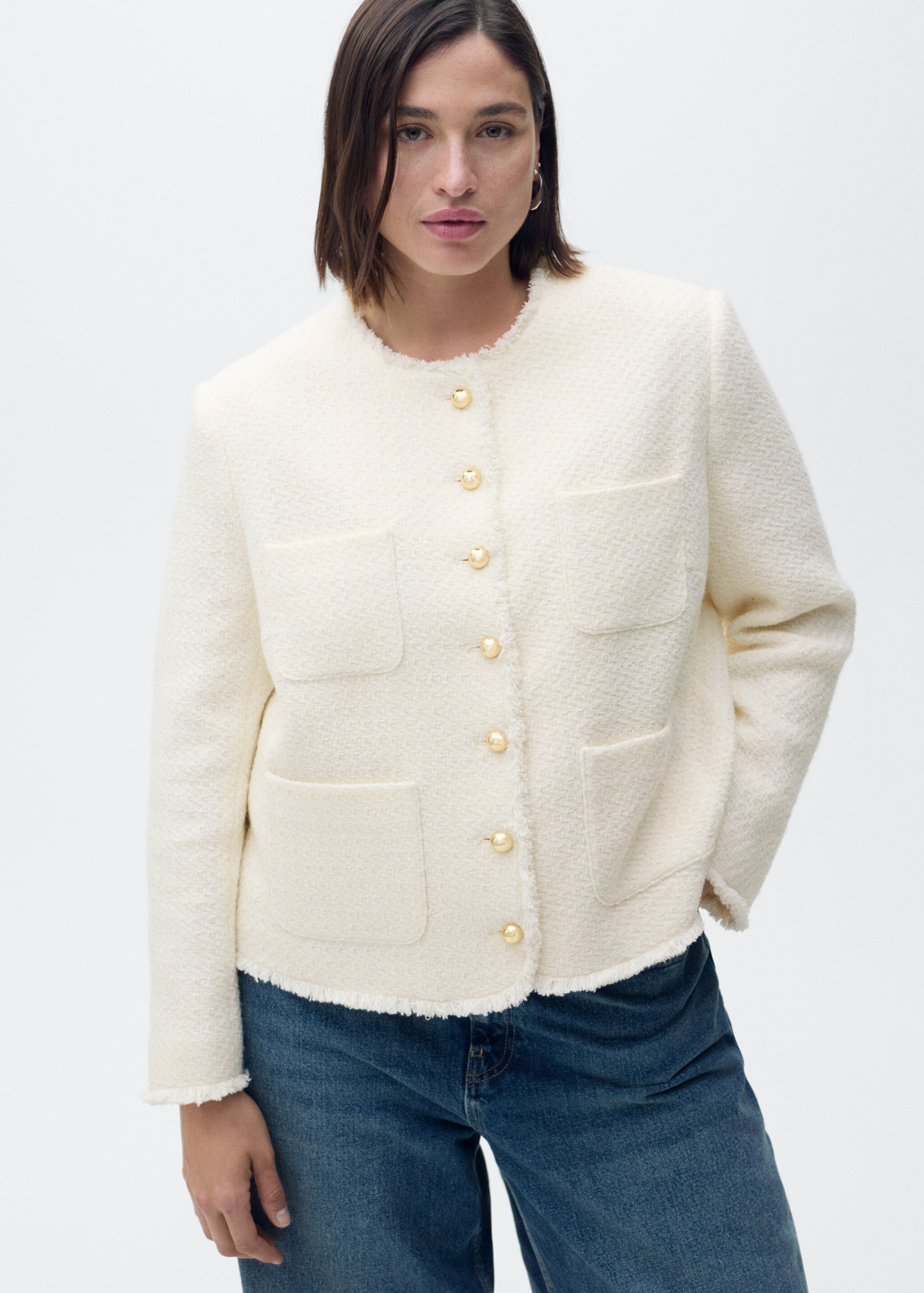 Tweed jacket with jewel buttons - Details of the article 5