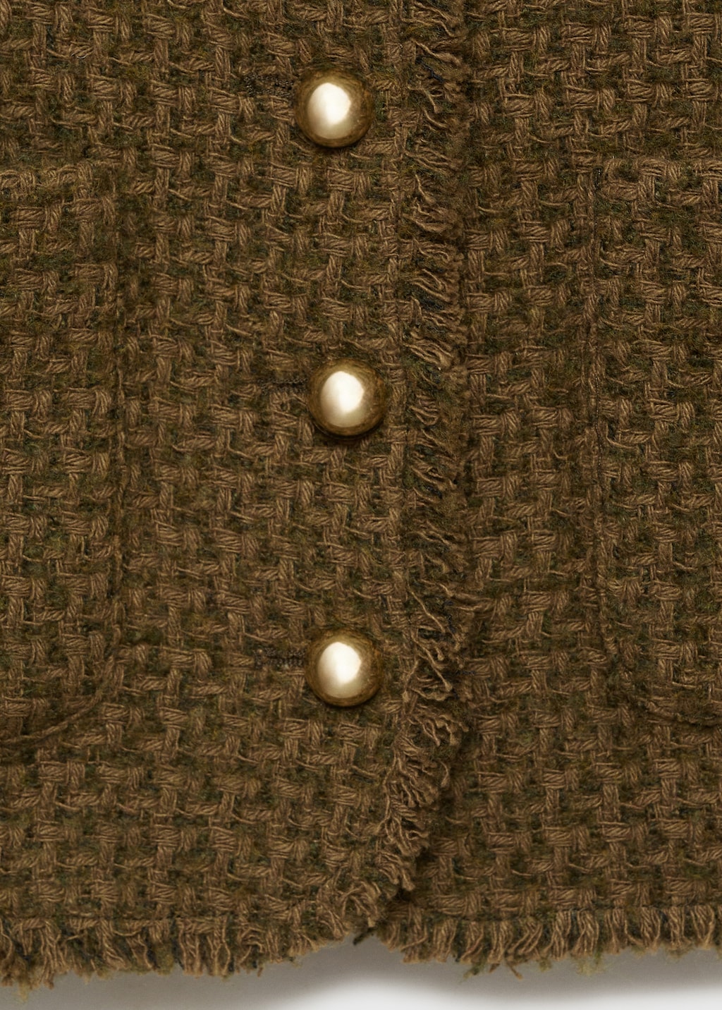 Tweed jacket with jewel buttons