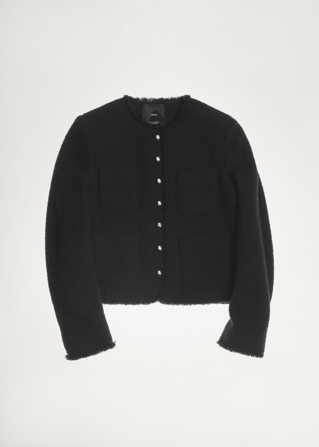 Tweed jacket with jewel buttons - Women | MANGO USA