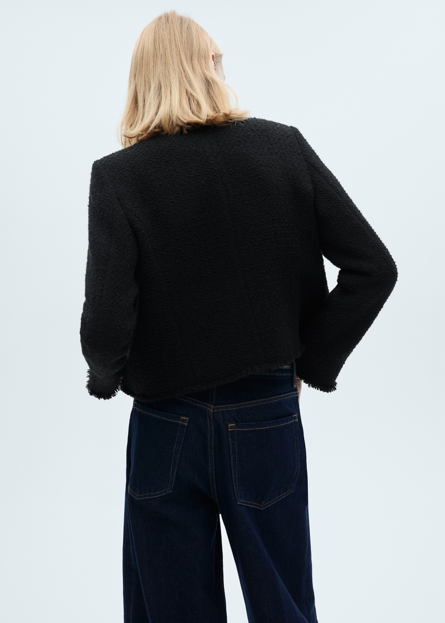 Tweed jacket with jewel buttons - Reverse of the article