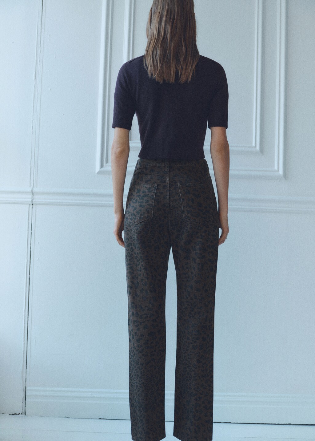 【ORDES】LEOPARD STRAIGHT PANTS ★ジェニー着用★ 追跡付 12/6 予約発送☆BLACKPINK ジェニー 着用！！【ORDES】[15th