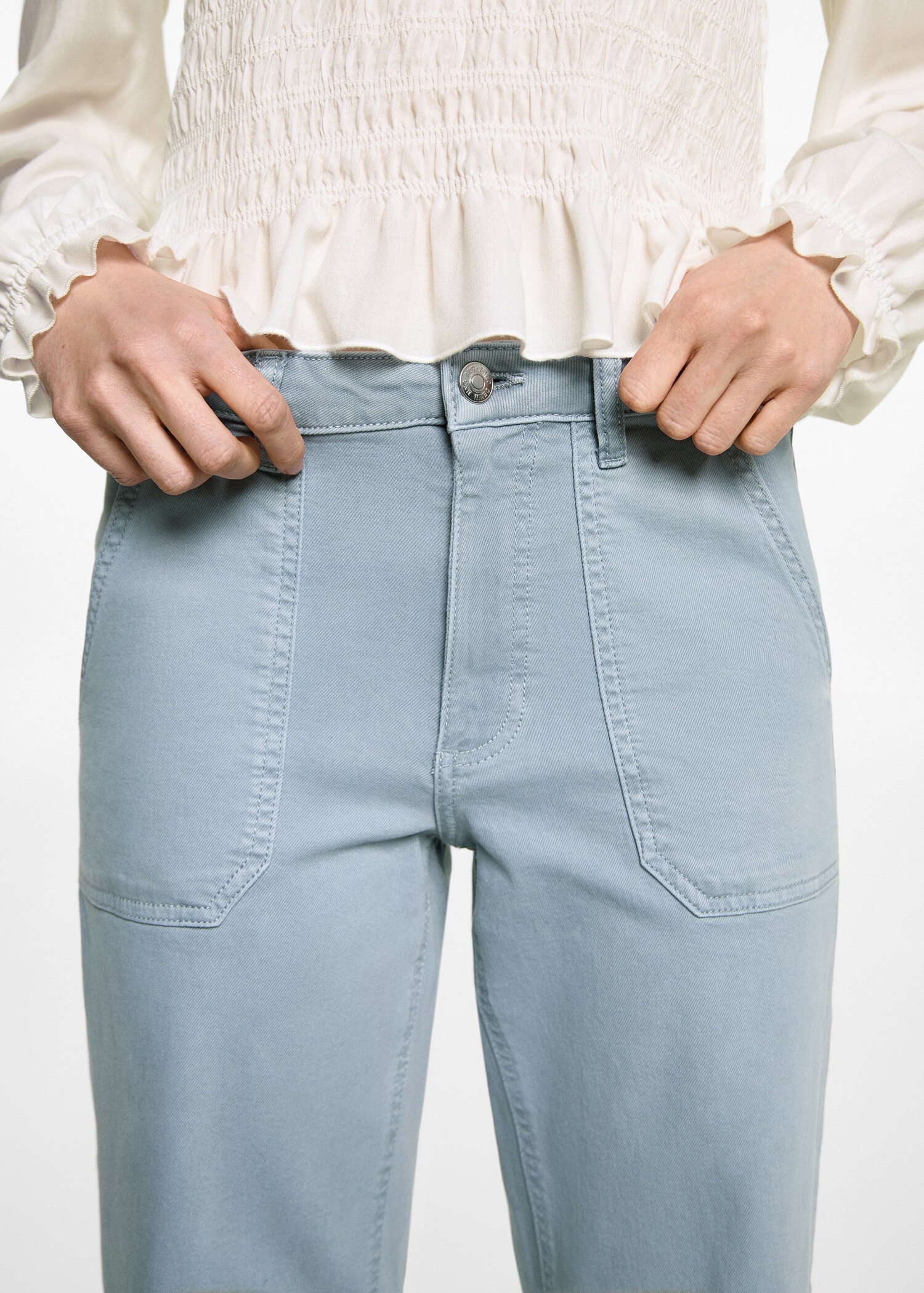 Culotte jeans with pockets - Details of the article 2