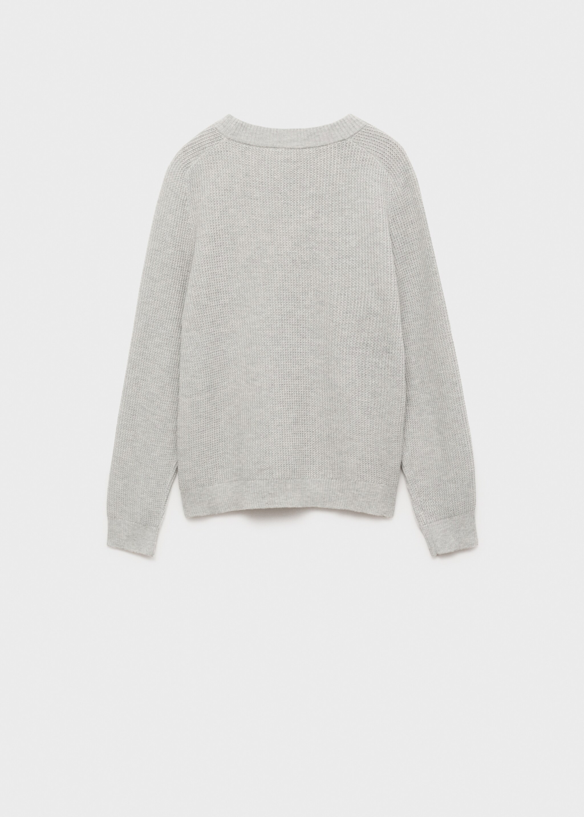 Knitted cotton sweater - Reverse of the article