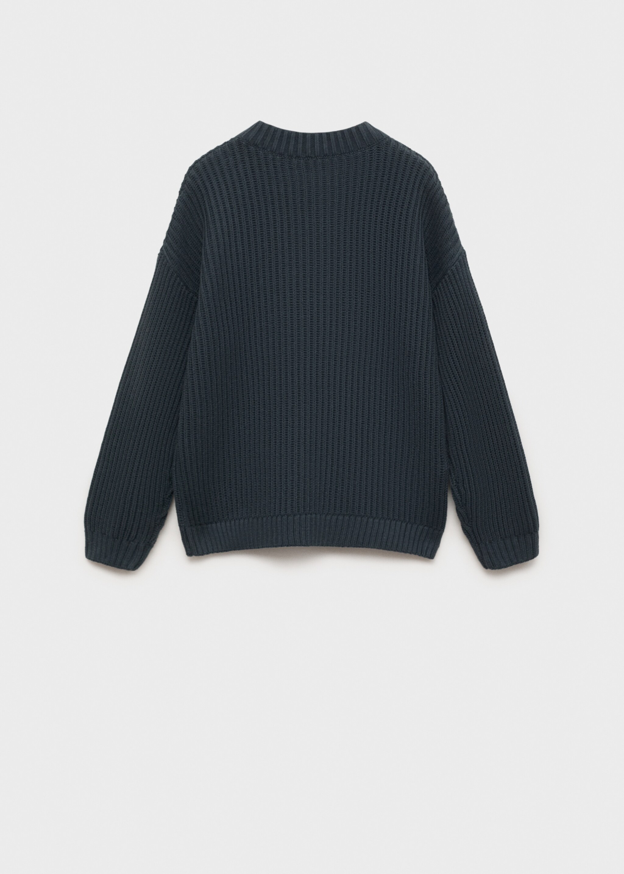 Message knitted sweater - Reverse of the article