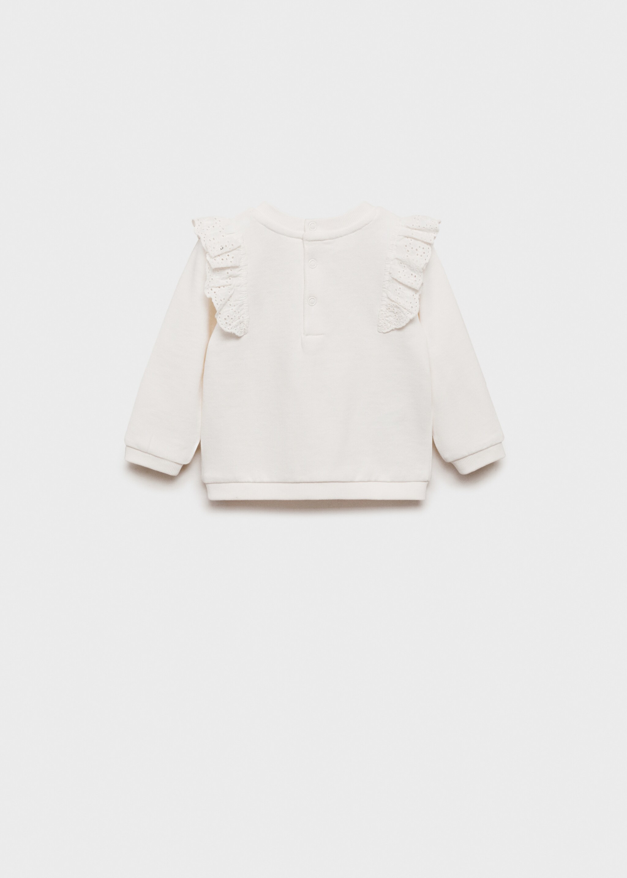 Sudadera bordada volantes - Reverso del artículo