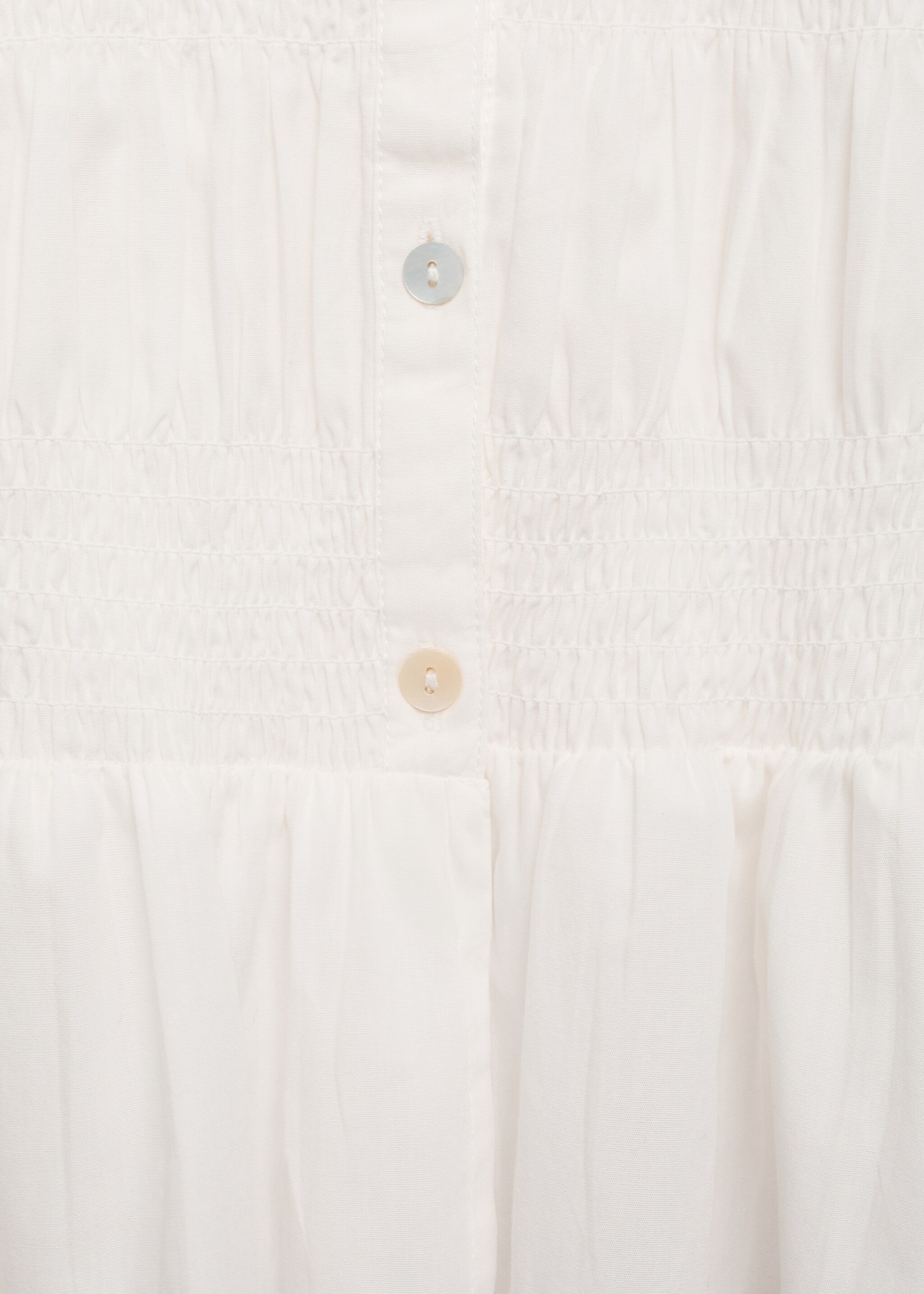 Ruffled gathered blouse - Details of the article 0
