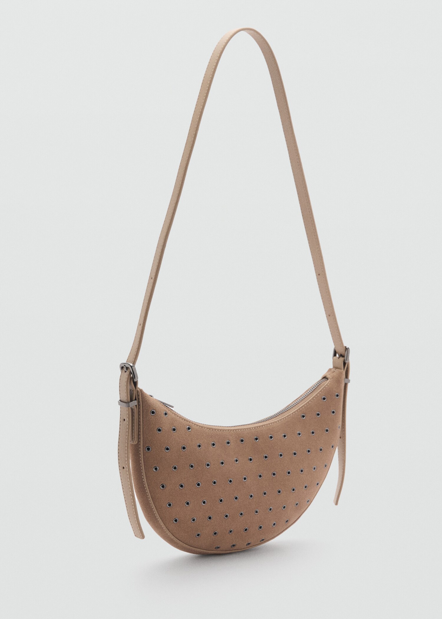 Bolso ovalado piel - Plano medio