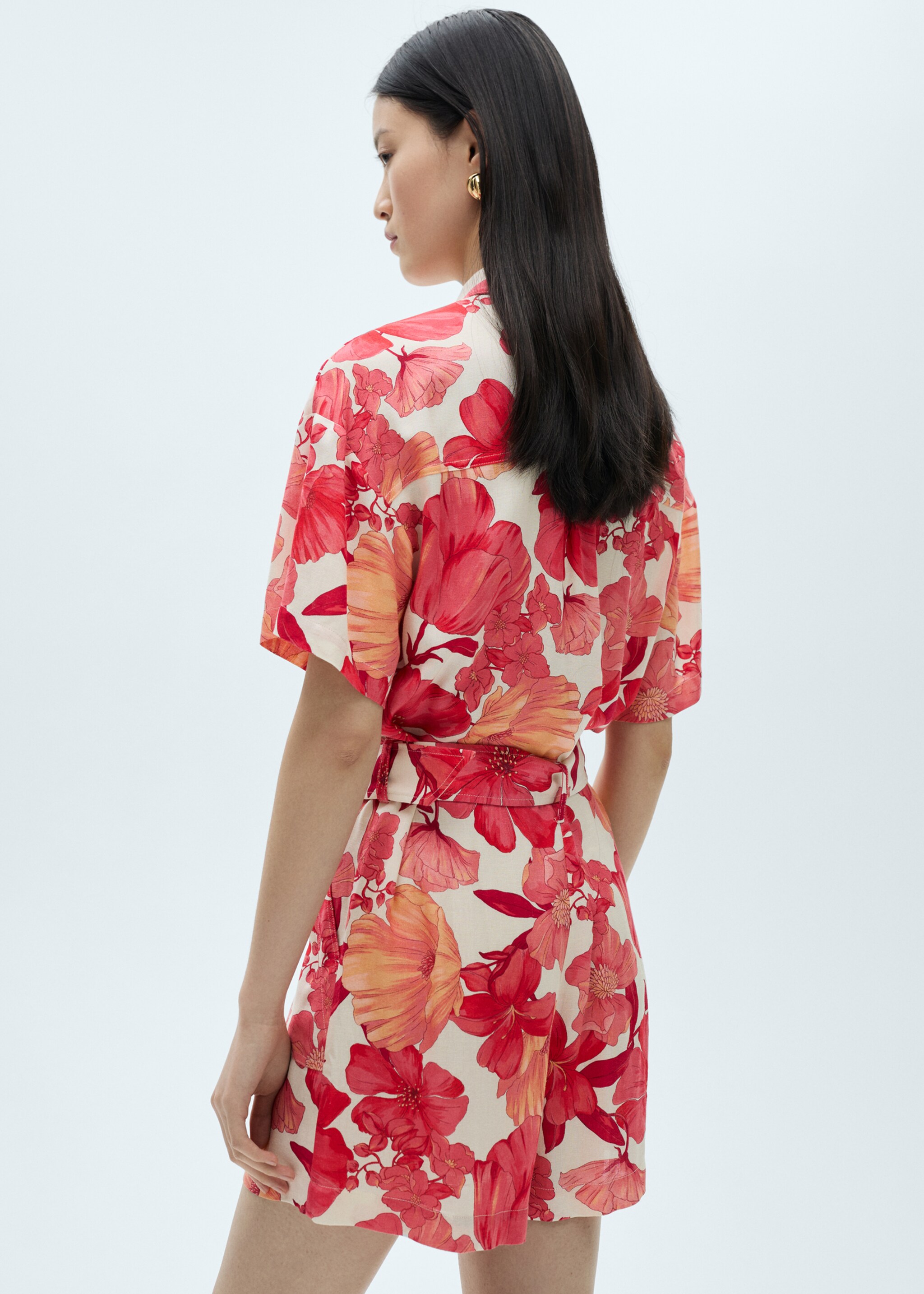 Mono corto estampado floral - Reverso del artículo
