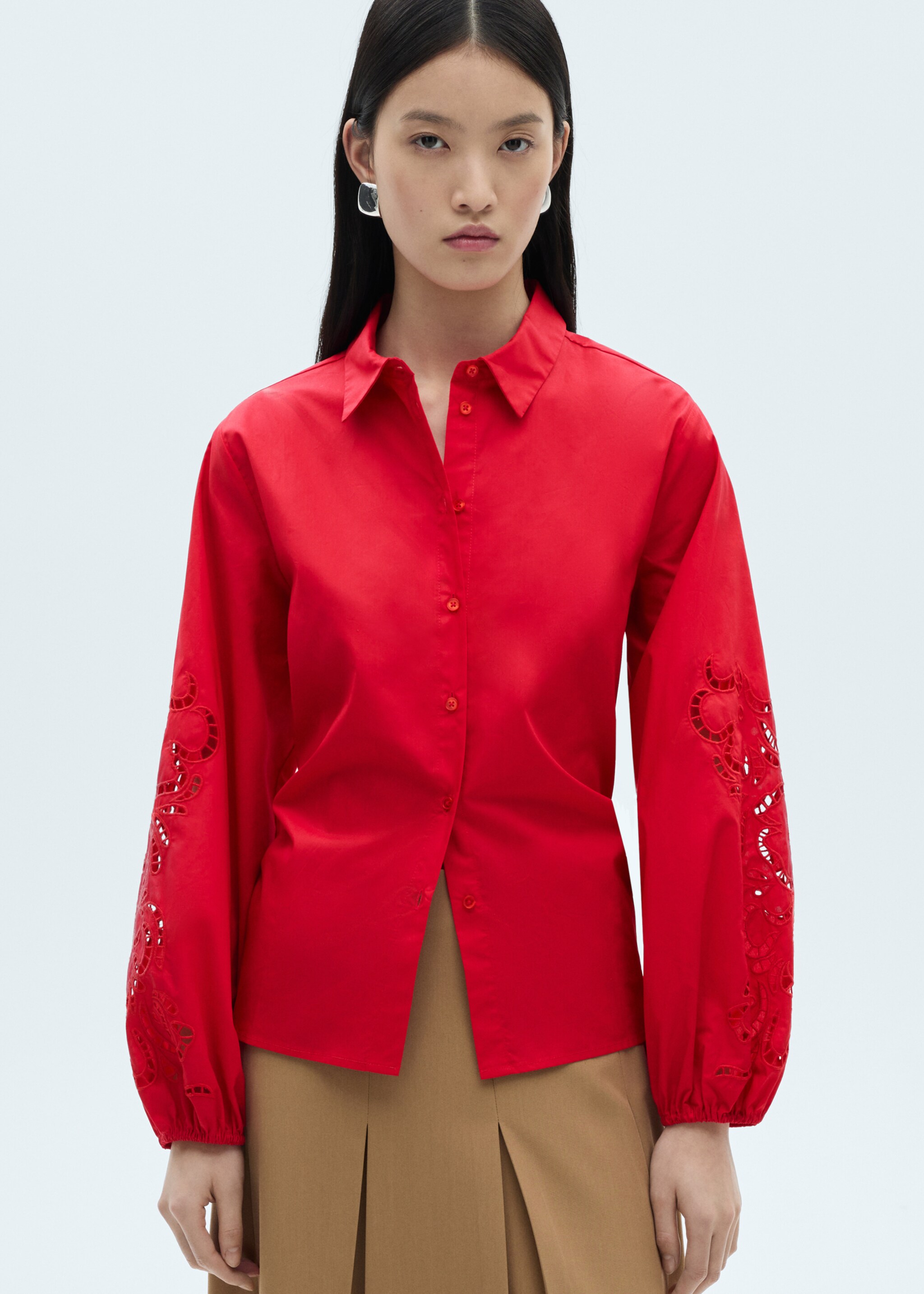 Chemise coton détails ajourés - Détail de l'article 2