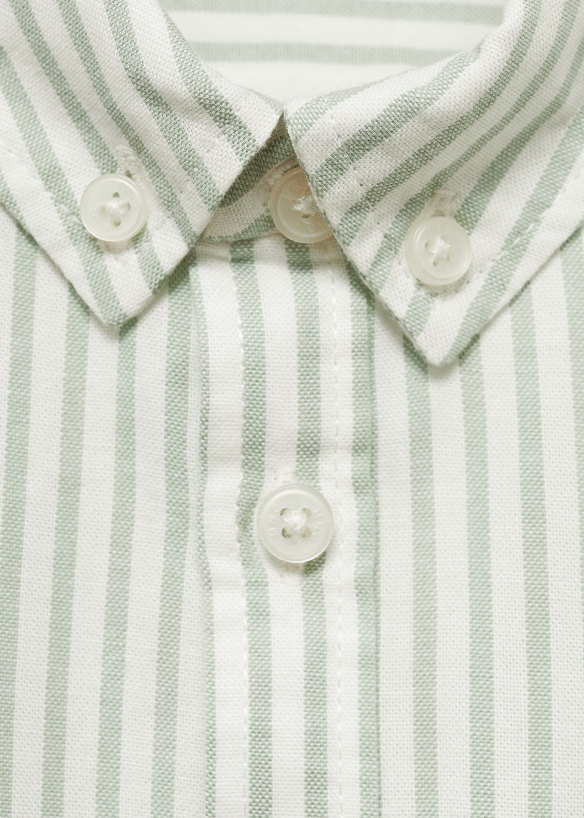 Striped Oxford shirt - Details of the article 0
