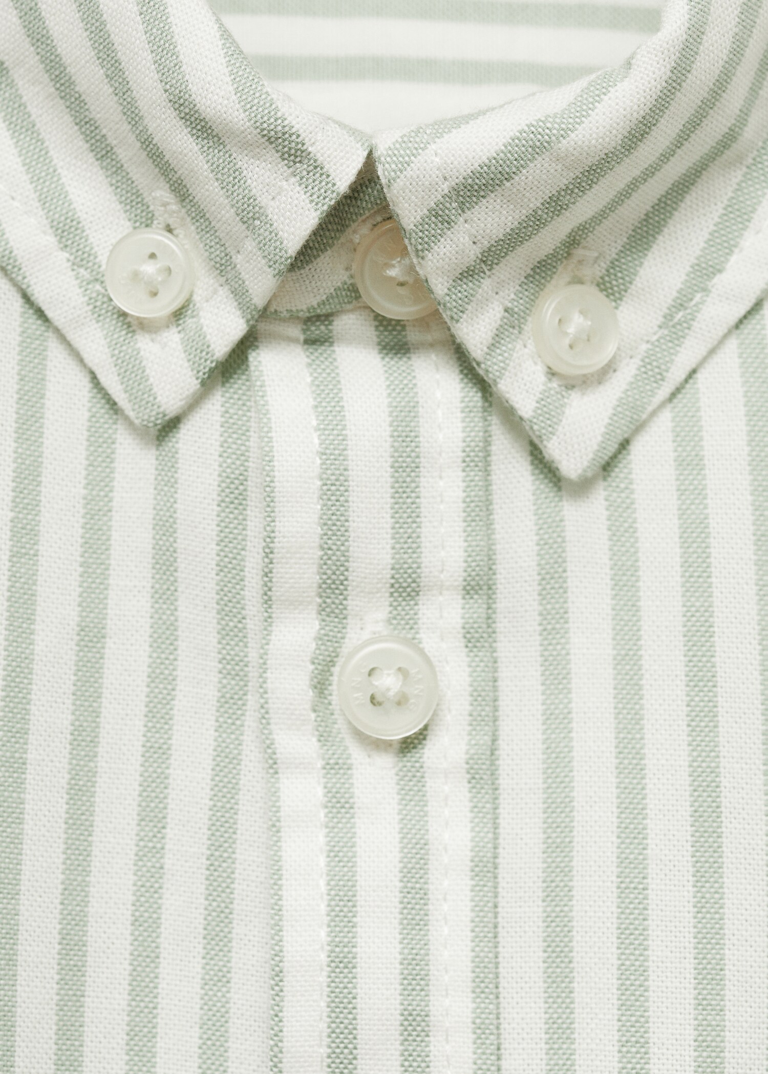 Striped Oxford shirt - Details of the article 0