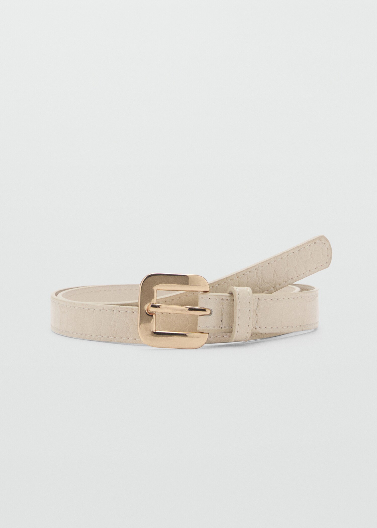 Croco leather-effect belt - Article without model