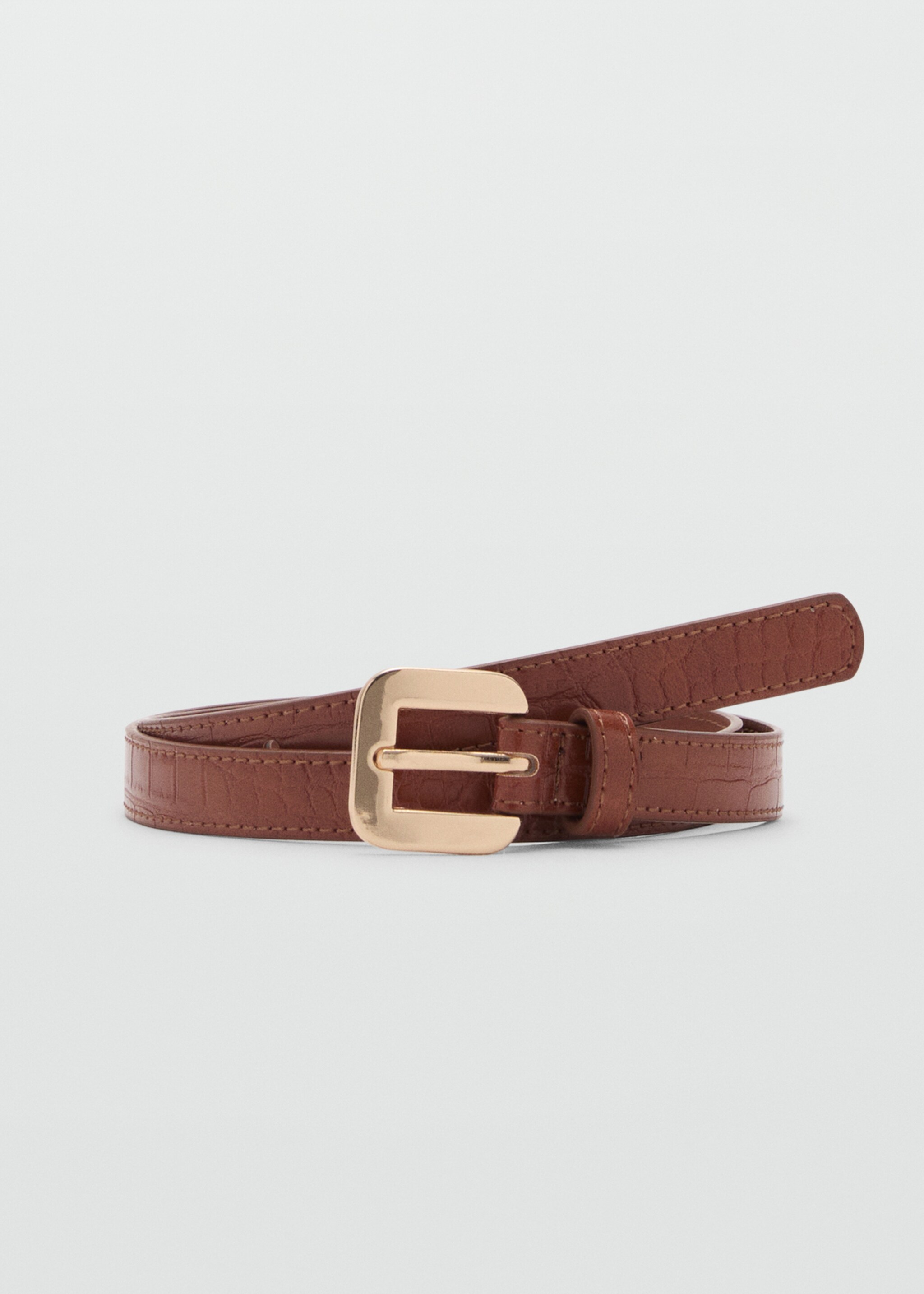 Croco leather-effect belt - Article without model