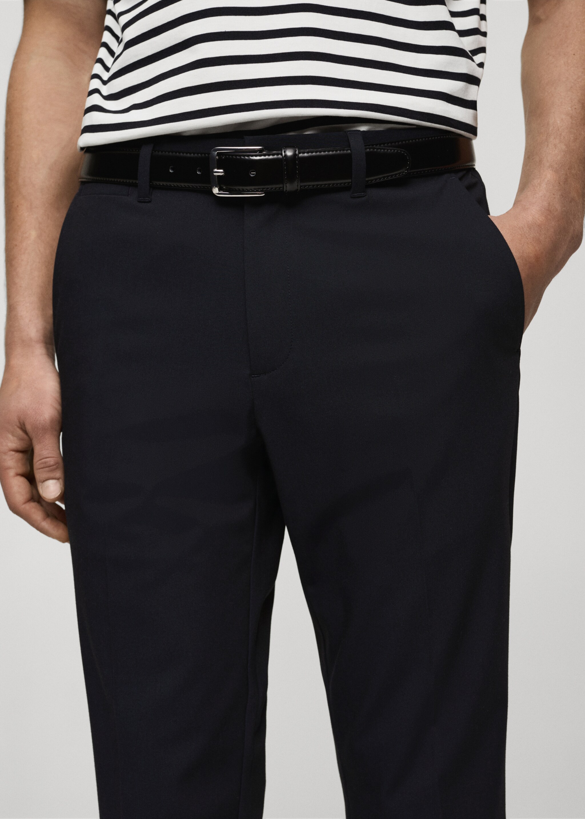 Pantalon Bologna slim-fit cropped comfort stretch - Détail de l'article 1