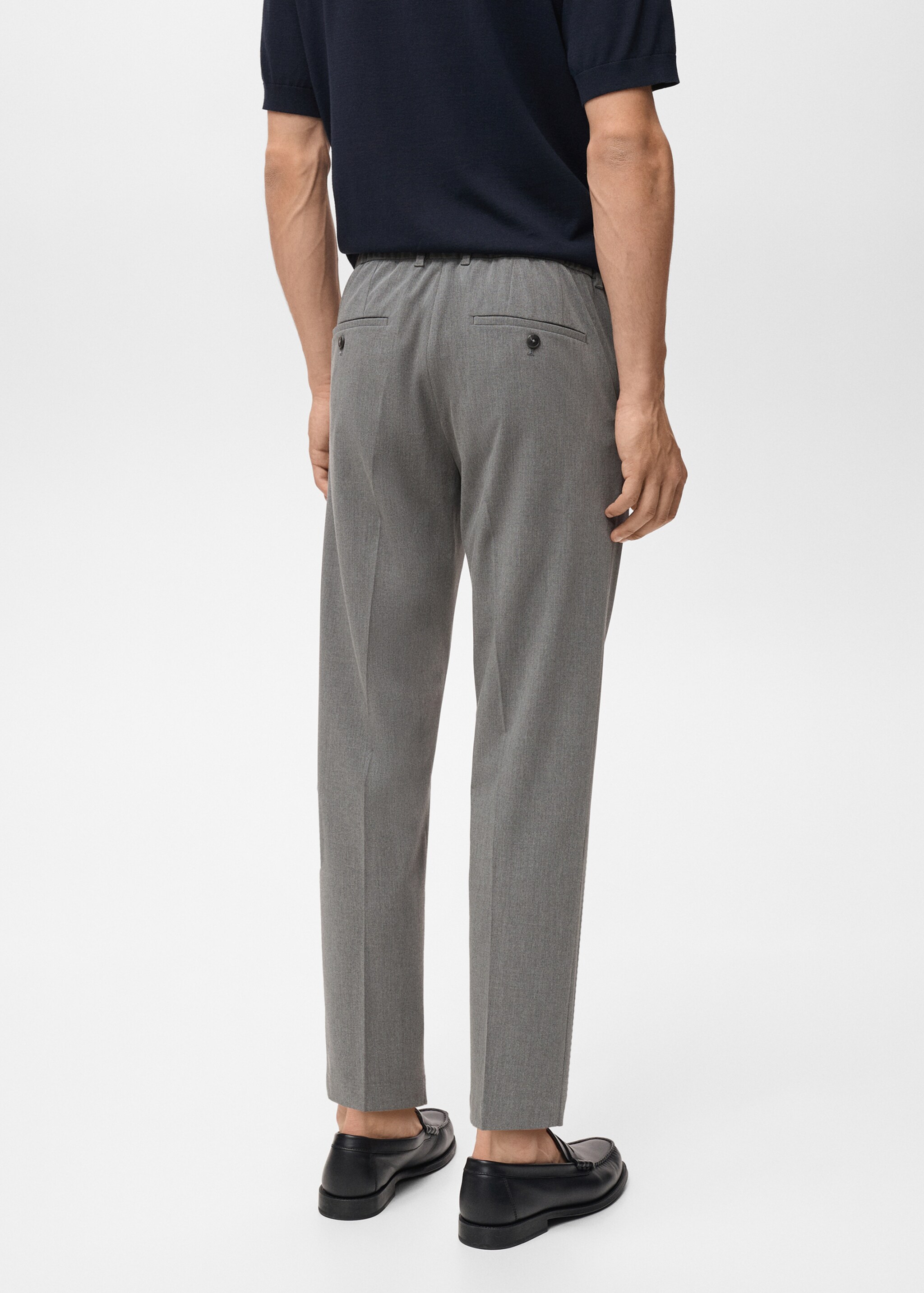 Pantalon Bologna slim-fit cropped comfort stretch - Verso de l’article