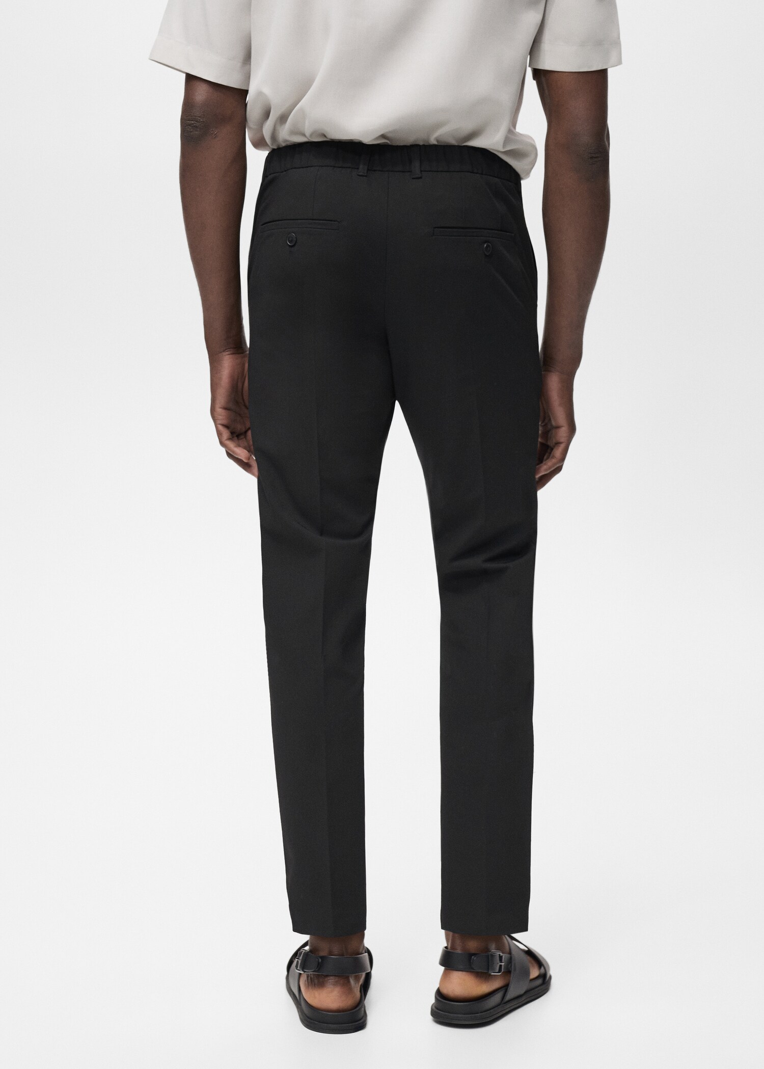 Pantaloni Bologna slim cropped comfort stretch - Retro dell'articolo