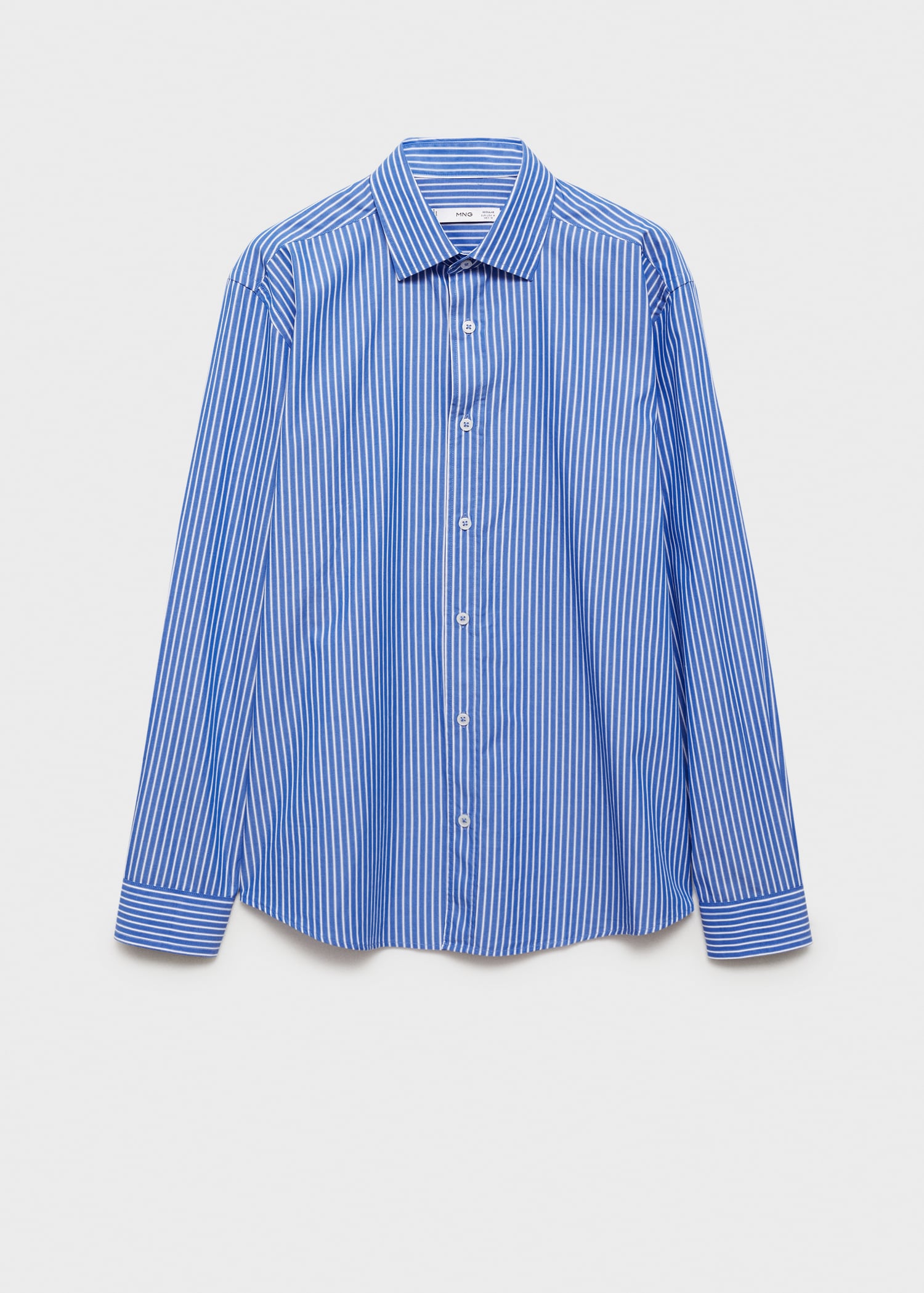 100% cotton regular-fit striped shirt - Article without model