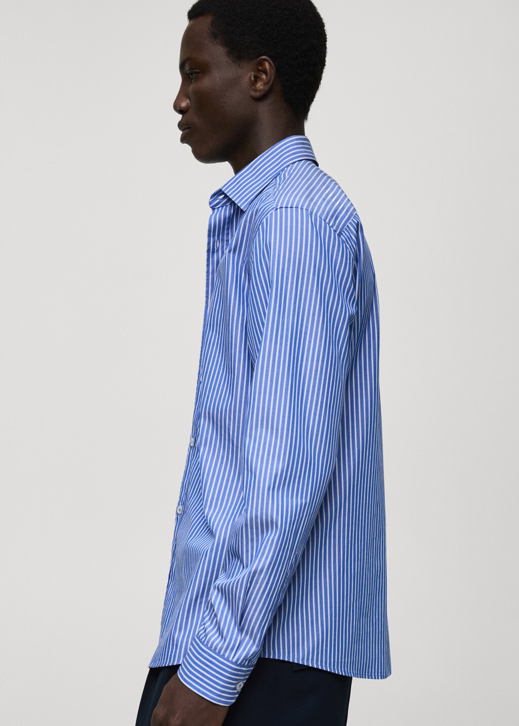 100% cotton regular-fit striped shirt - Men | MANGO USA 100% cotton regular-fit striped shirt - Men | MANGO USA