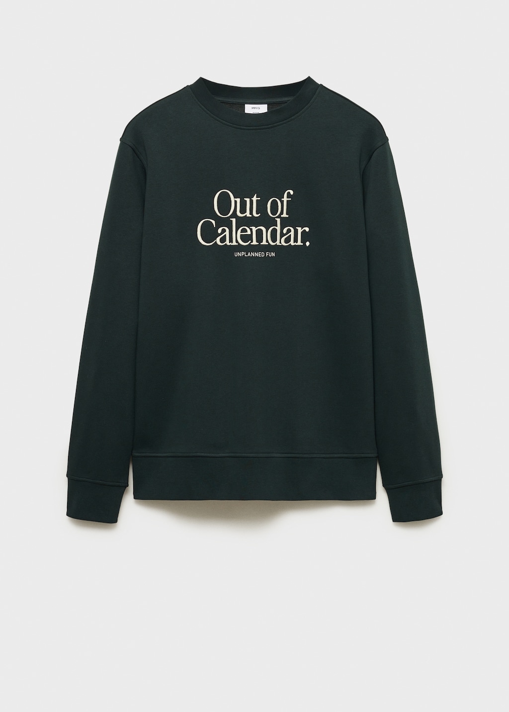 Embroidered Cotton Sweatshirt ★関税込 Cotton sweatshirt with embroidered message | MANGO Bermuda