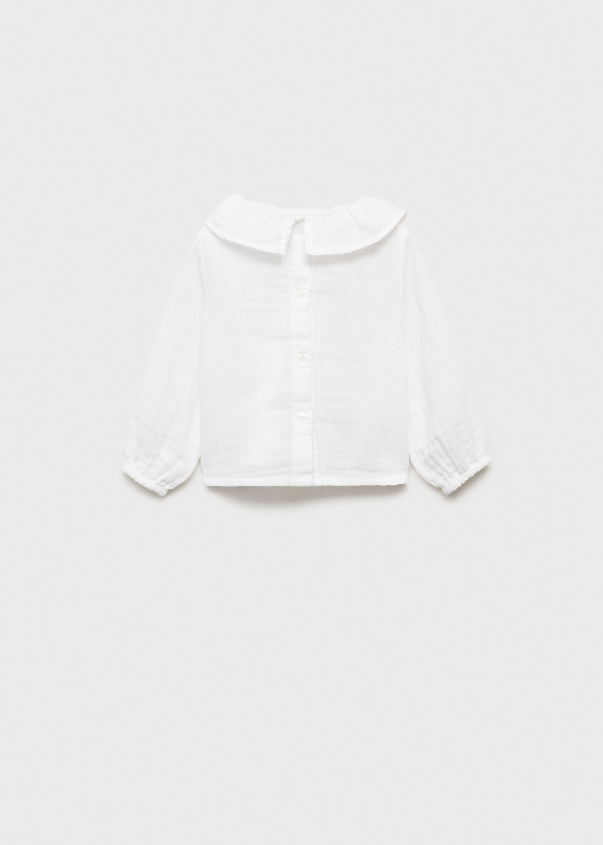 Cheesecloth cotton blouse - Reverse of the article